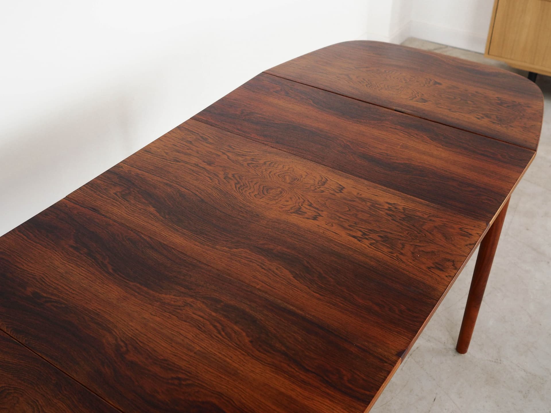 Stół rozkładany, brązowy, palisander, Dania, lata 70. - 129862