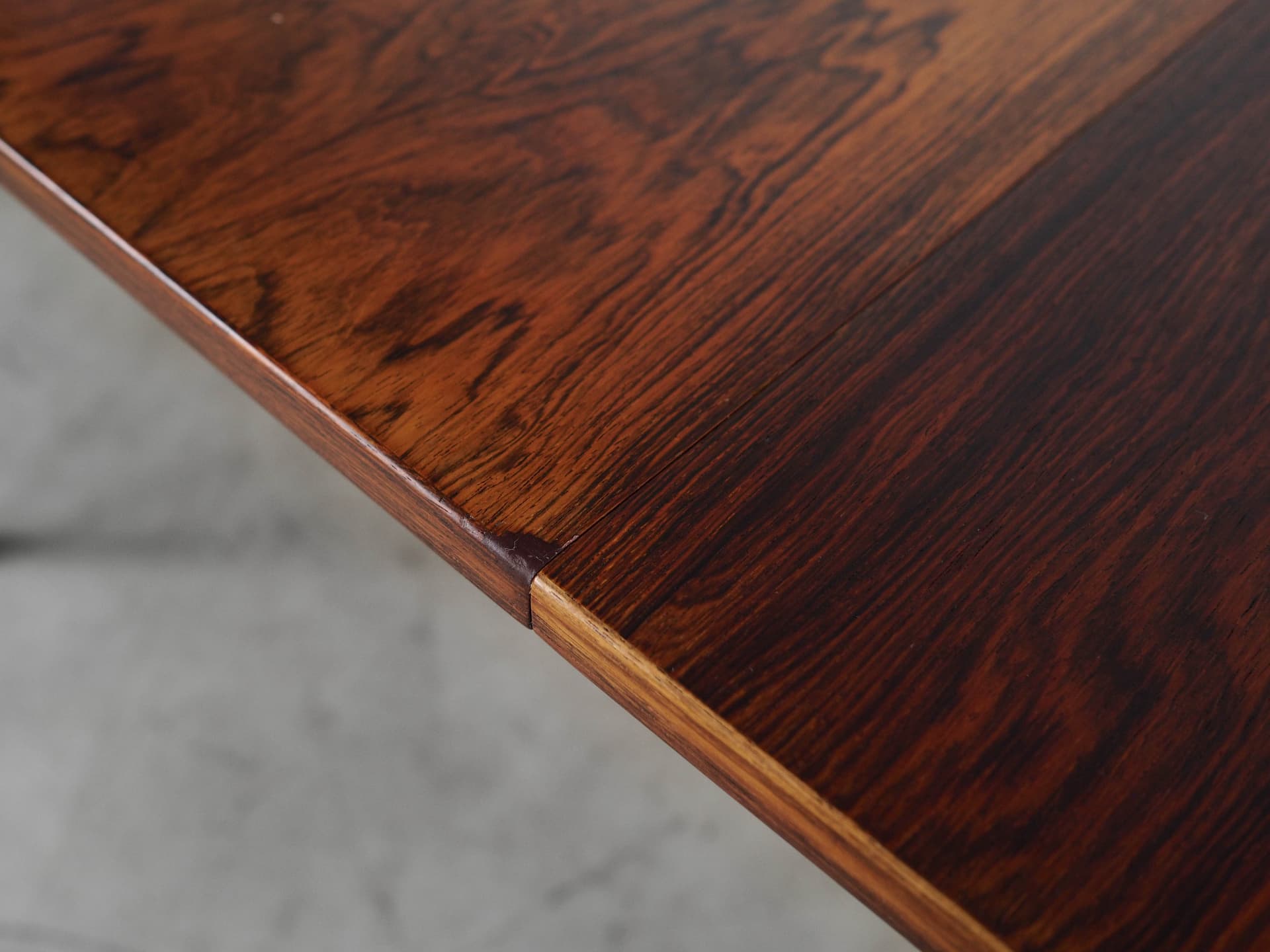 Stół rozkładany, brązowy, palisander, Dania, lata 70. - 129865