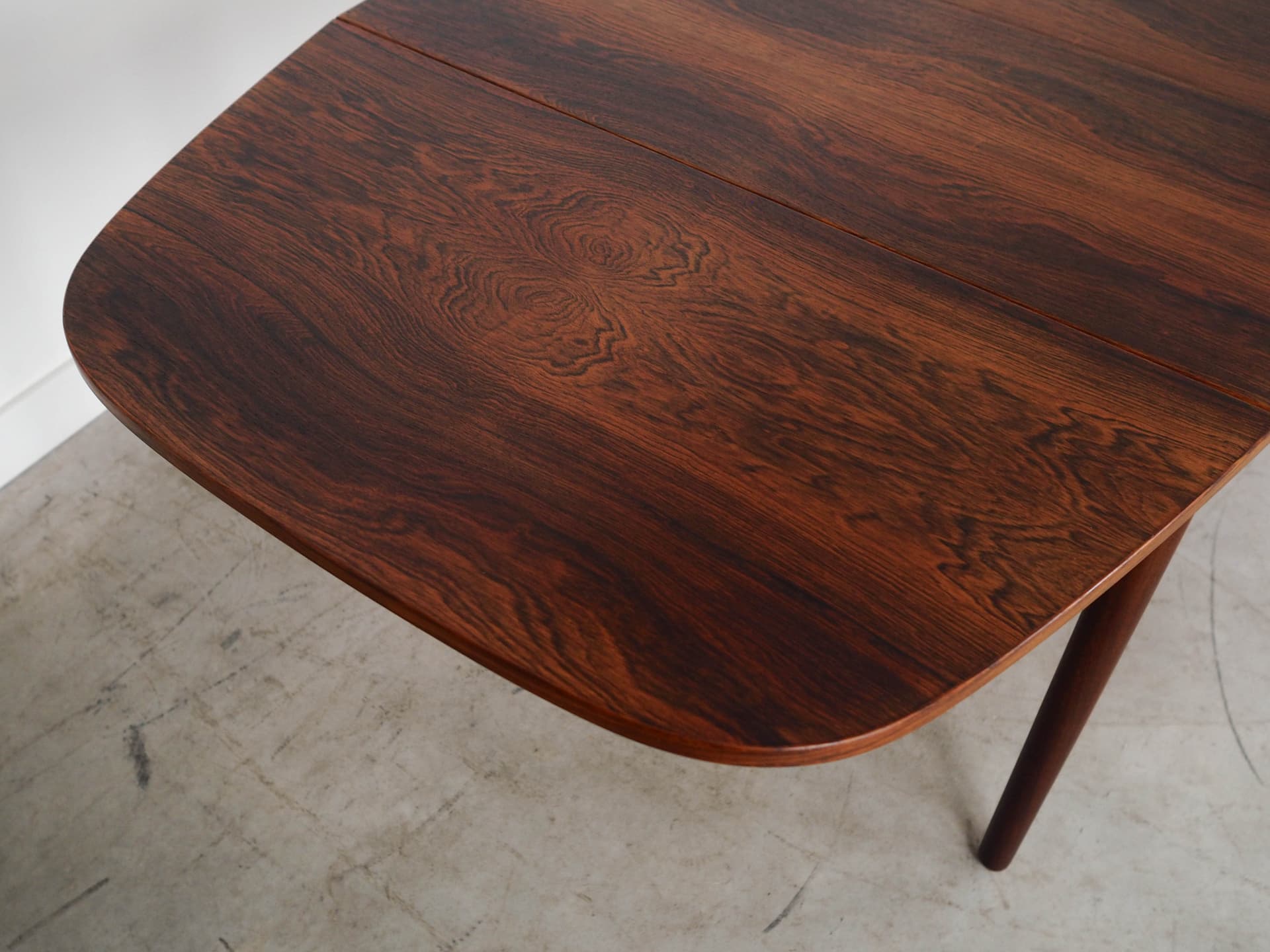 Stół rozkładany, brązowy, palisander, Dania, lata 70. - 129861