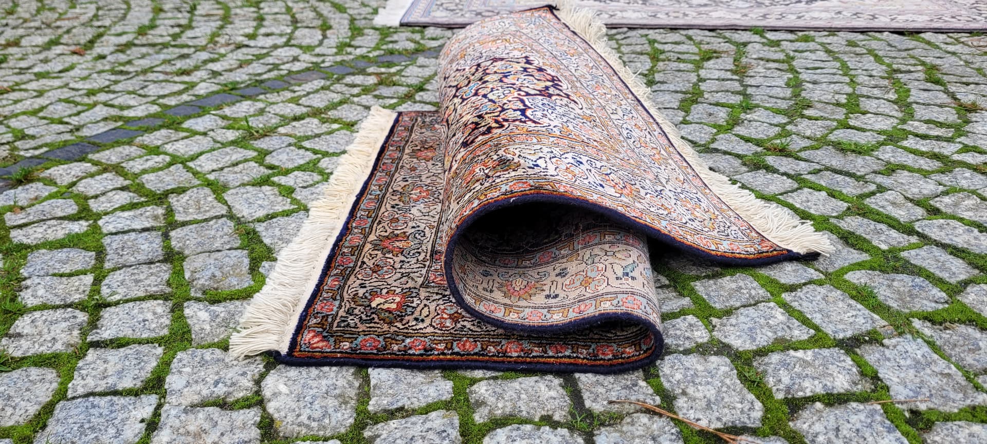 Dywan Indo Ghom, 100x63 cm, maroon, jedwab, Indie - 129952