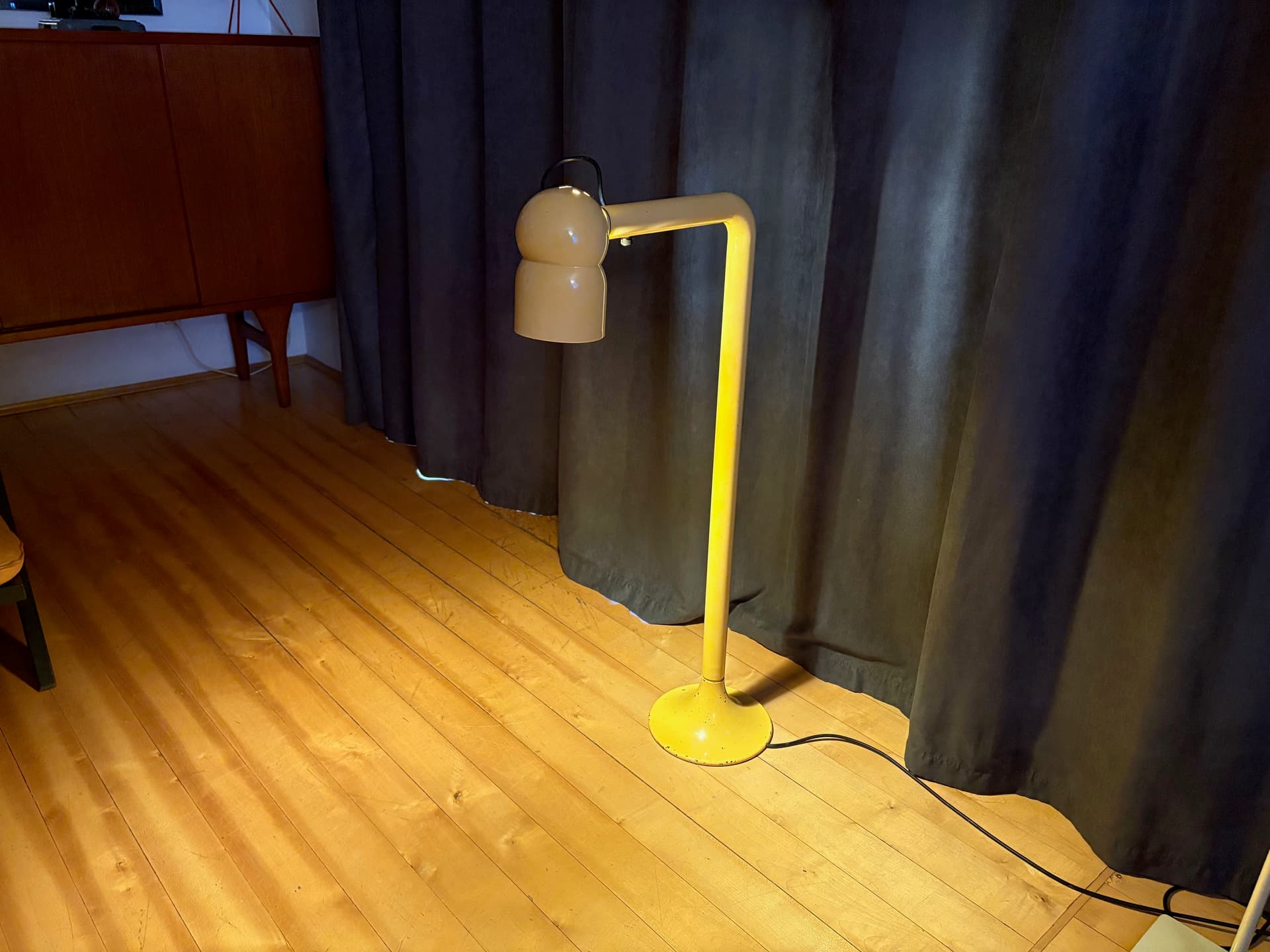 Unikalna lampa podłogowa „Robot” proj. Elio Martinelli , Martinelli Luce, Włochy, lata 60. - 130184