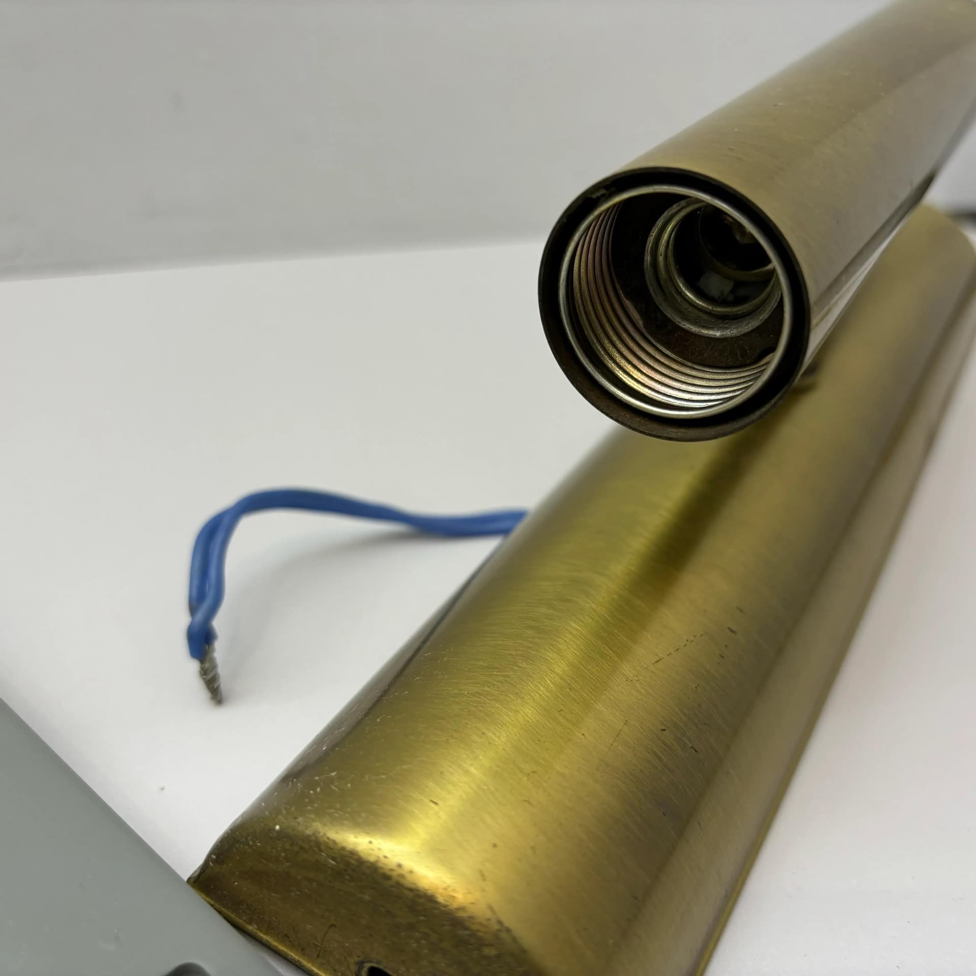 Para kinkietów, golden mosiądz, TZ Schmitz Leuchten, Niemcy, lata 70. - 8947