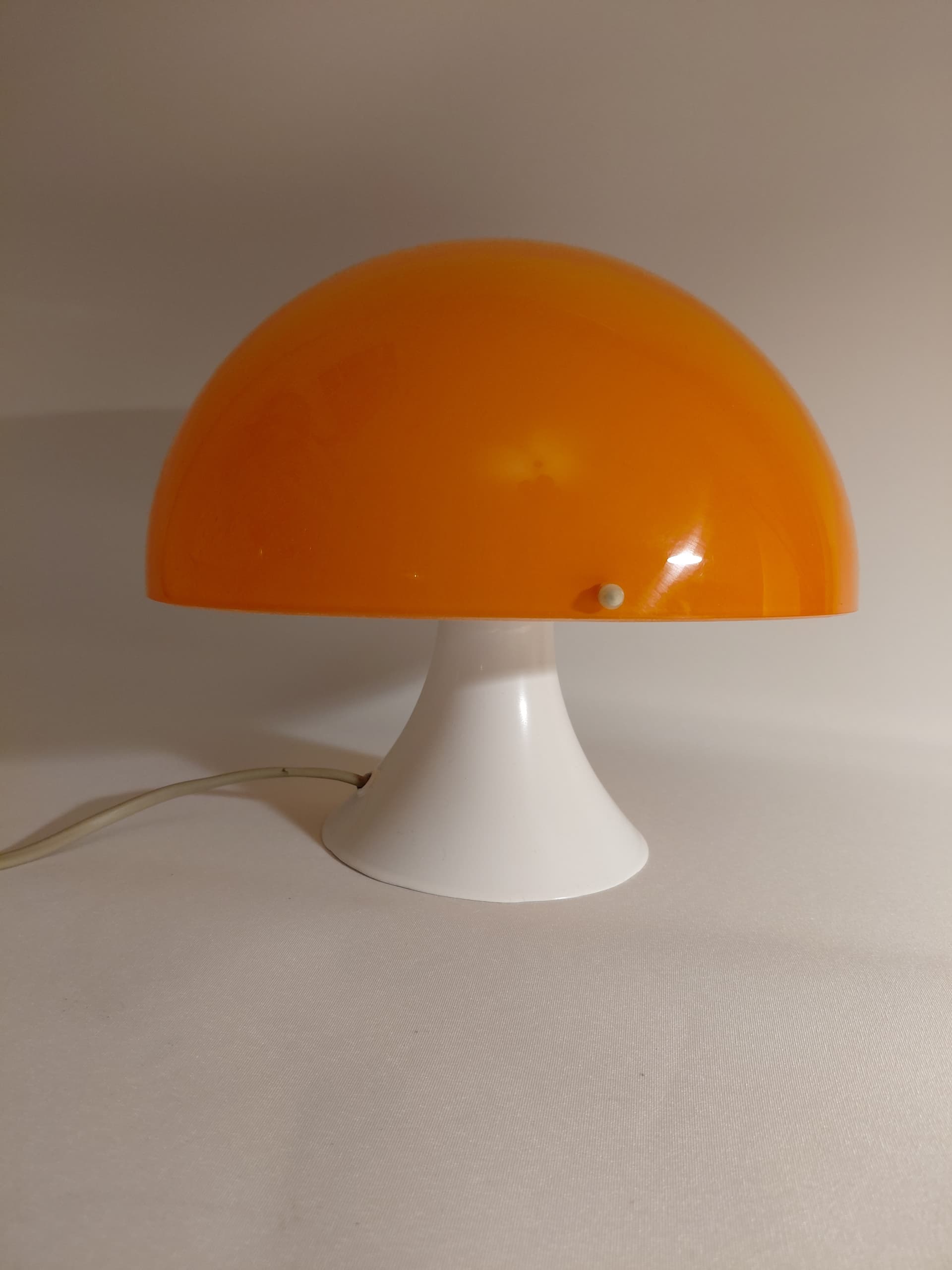 Lampka stołowa Space Age, pomarańczowy, plastik, NRD, lata 70. - 130221