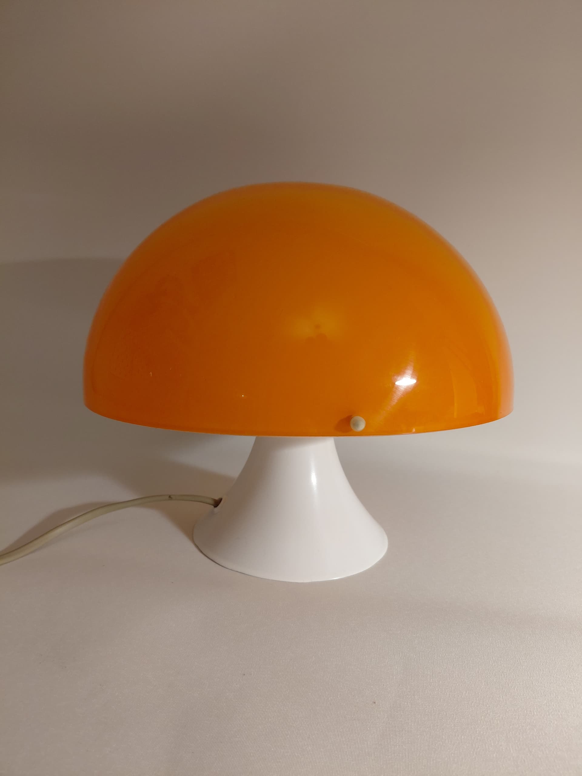 Lampka stołowa Space Age, pomarańczowy, plastik, NRD, lata 70. - 130220