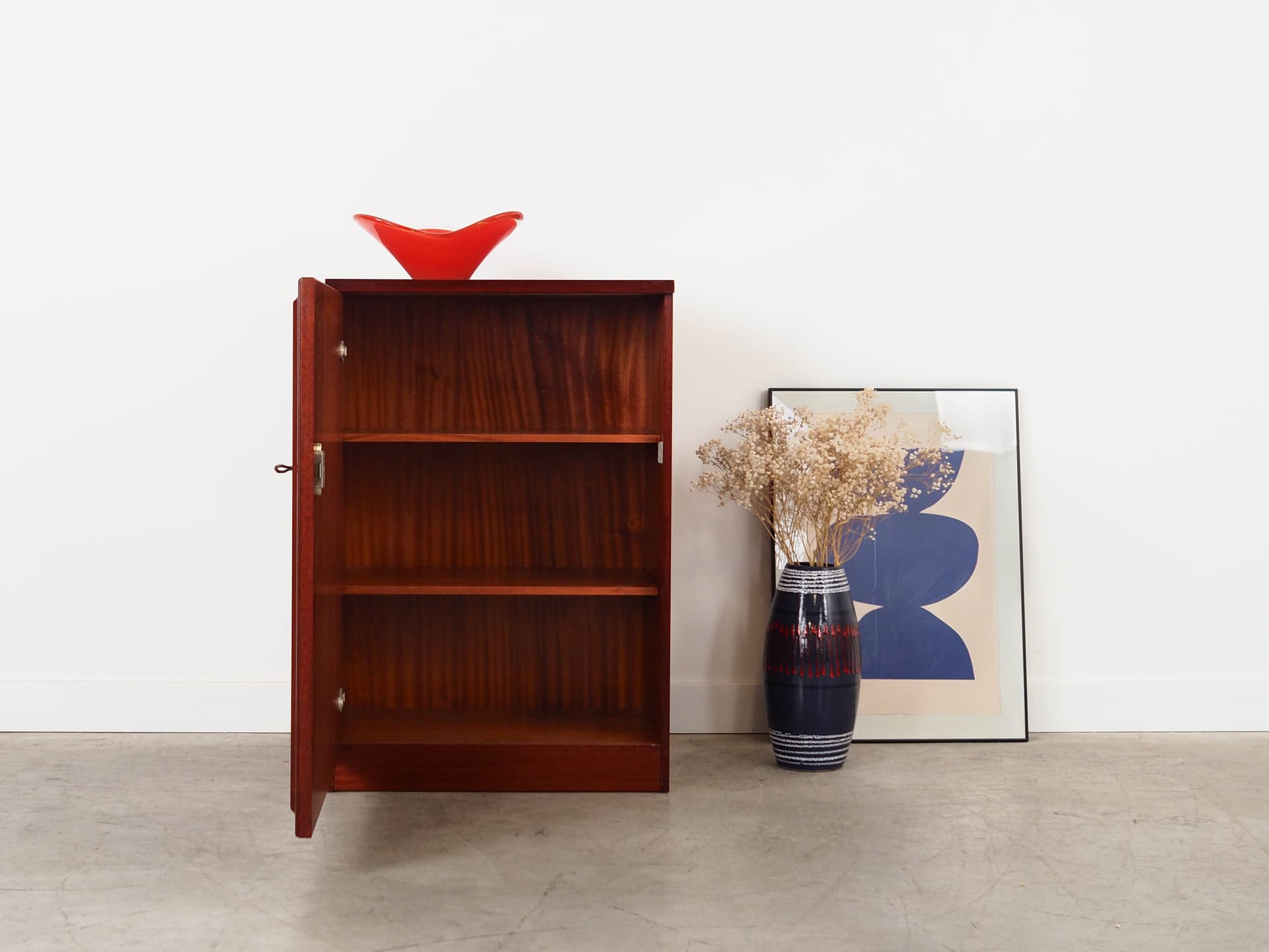 Cabinet, dark brown mahogany, Denmark, 1980s. - 130294