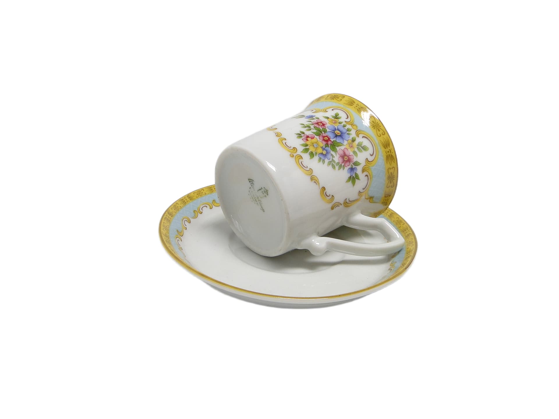 Filiżanka z talerzykiem, secesja, porcelana, Niemcy, lata 50. - 130377
