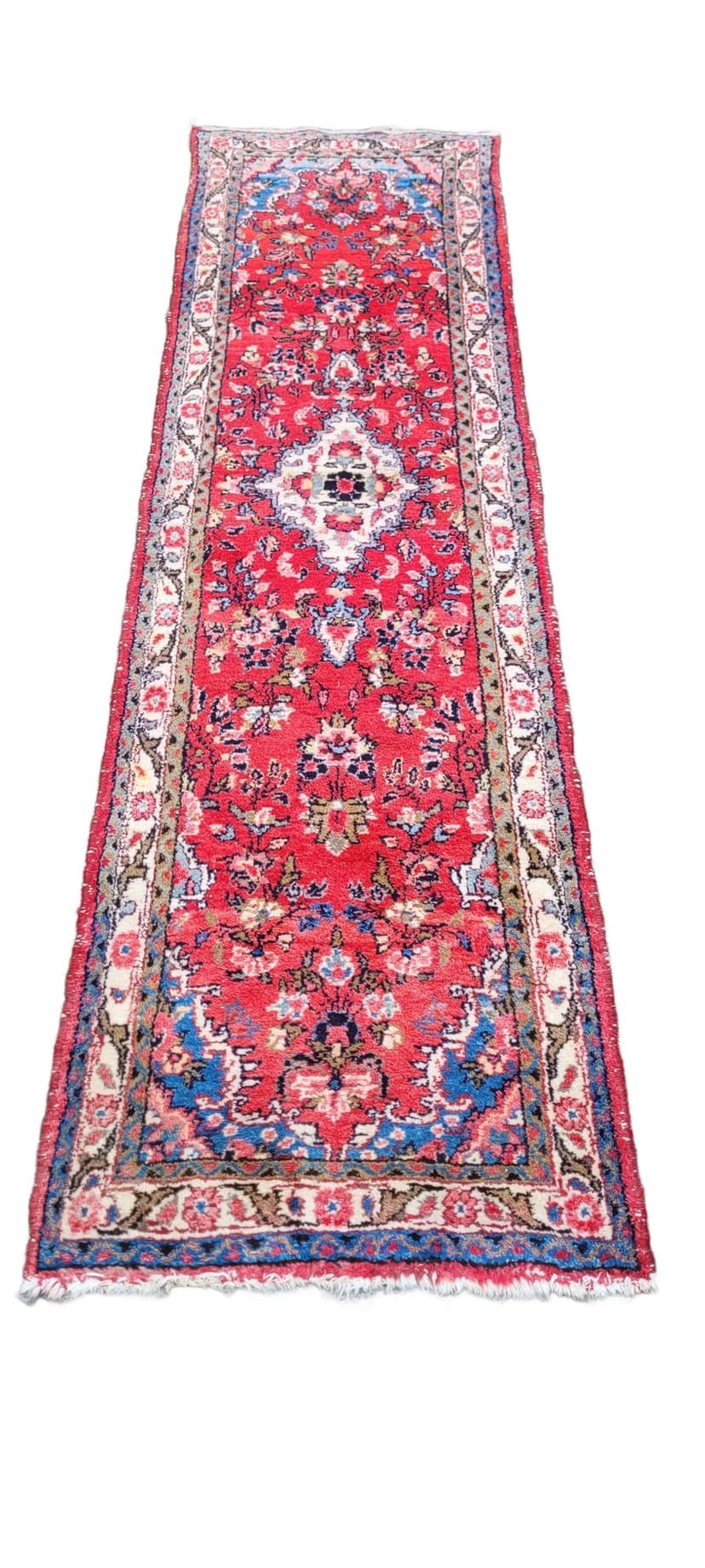 Runner Hamadan 78x285 cm, red, wool, Iran, 1920s.