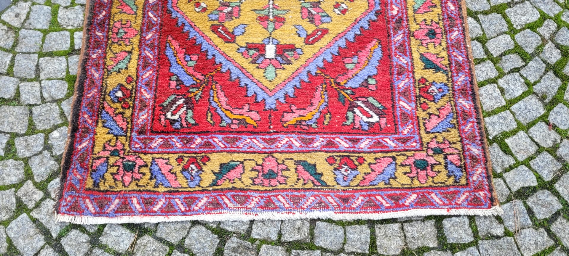 Runner Heriz, multicolor wool, Iran, 90x325 cm - 130660