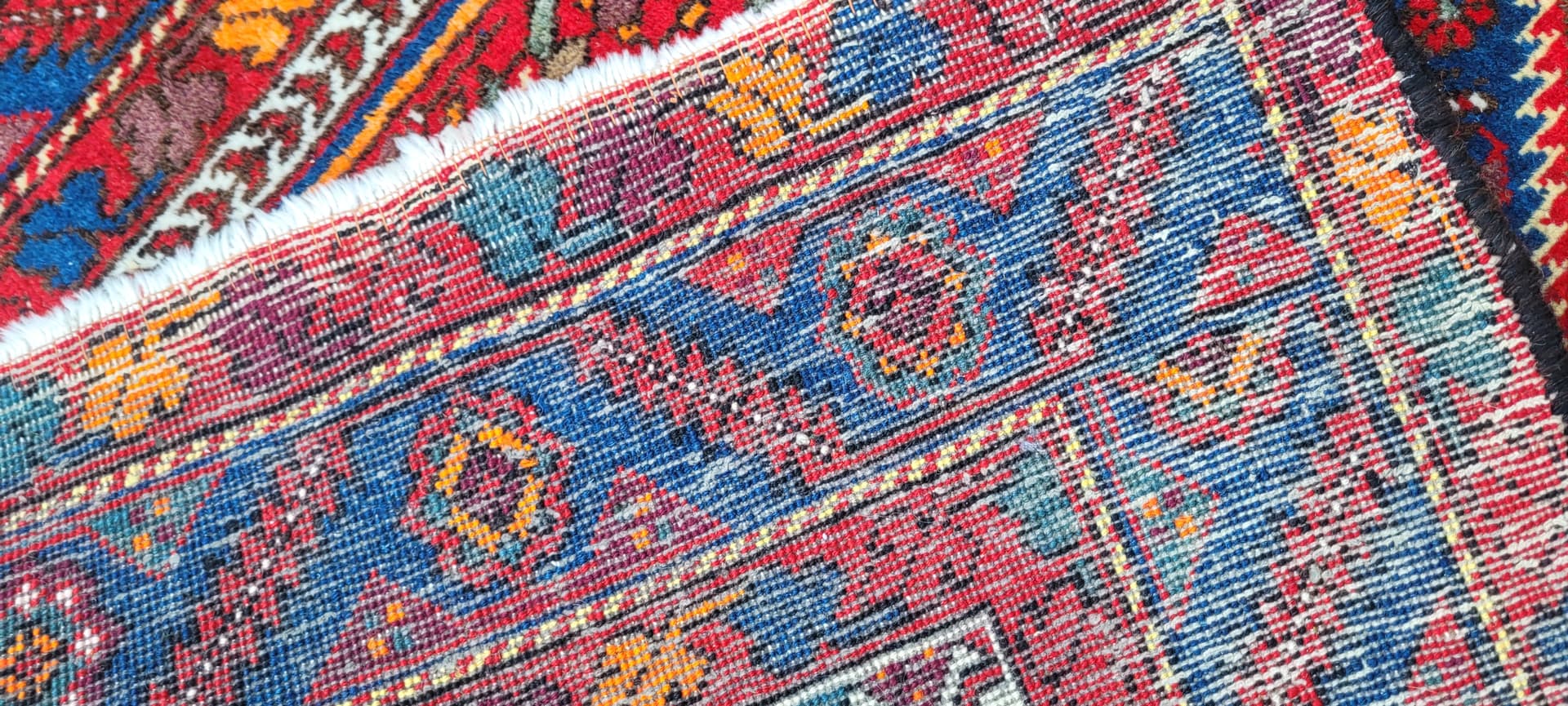 Dywan Bidjar, 160x105 cm, czerwony, wełna, Indie, lata 70. - 130690