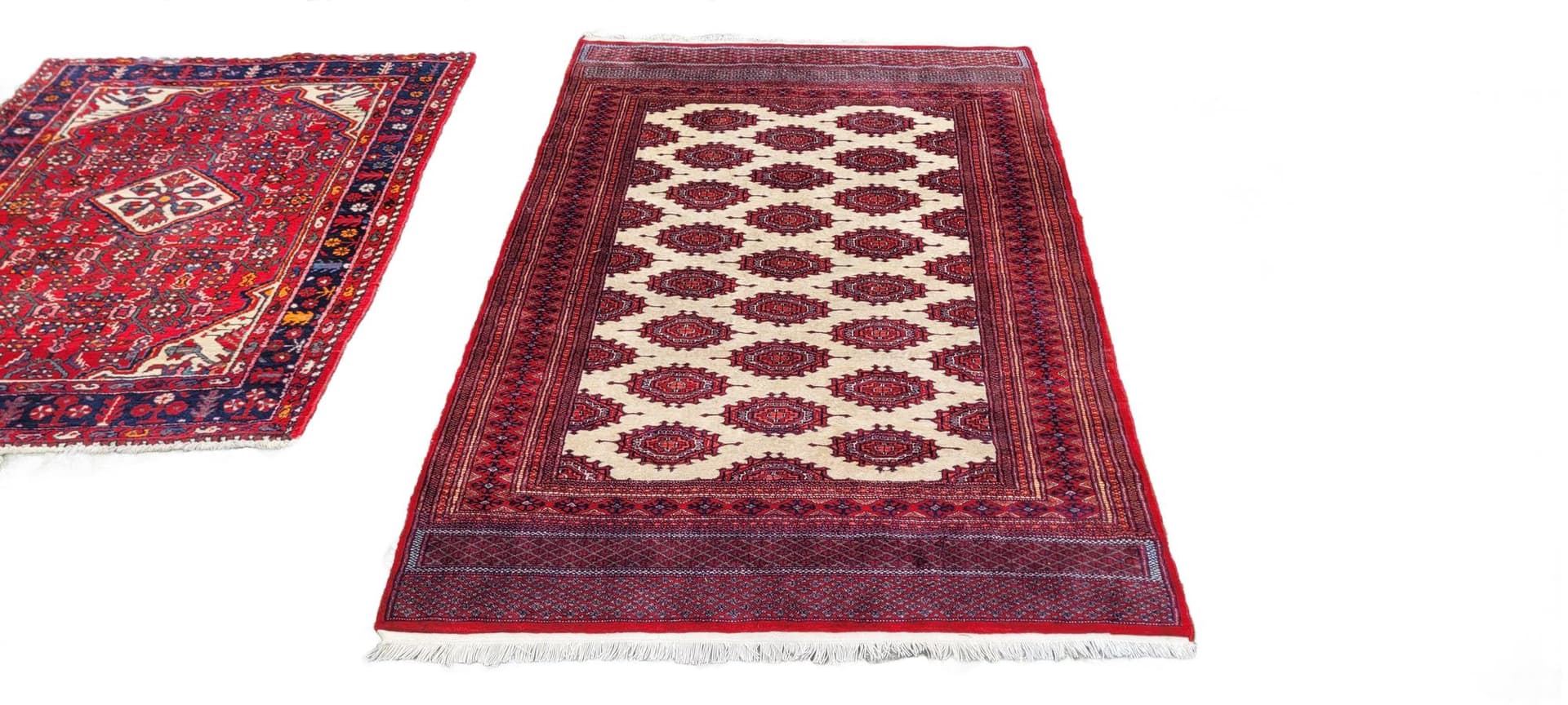 Rug Buchara 126x200 cm, red, wool cotton, Pakistan