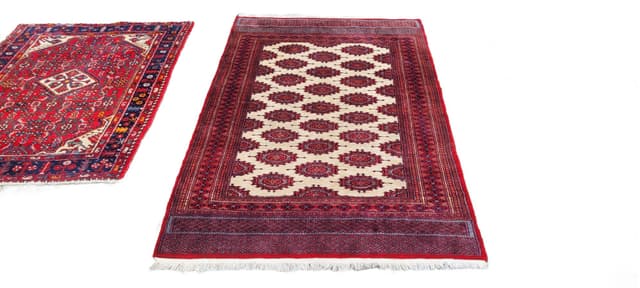 Rug Buchara 126x200 cm, red, wool cotton, Pakistan - DIMENSION