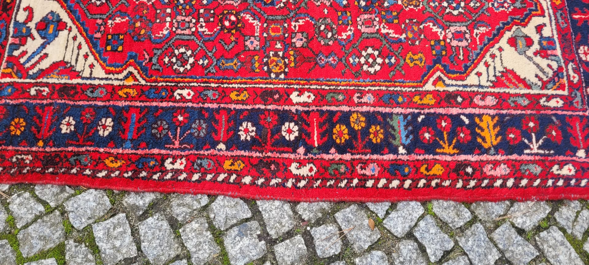 Dywan Hamadan 113x150 cm, czerwony, wełna, Iran, pierwsza połowa XX w. - 130732