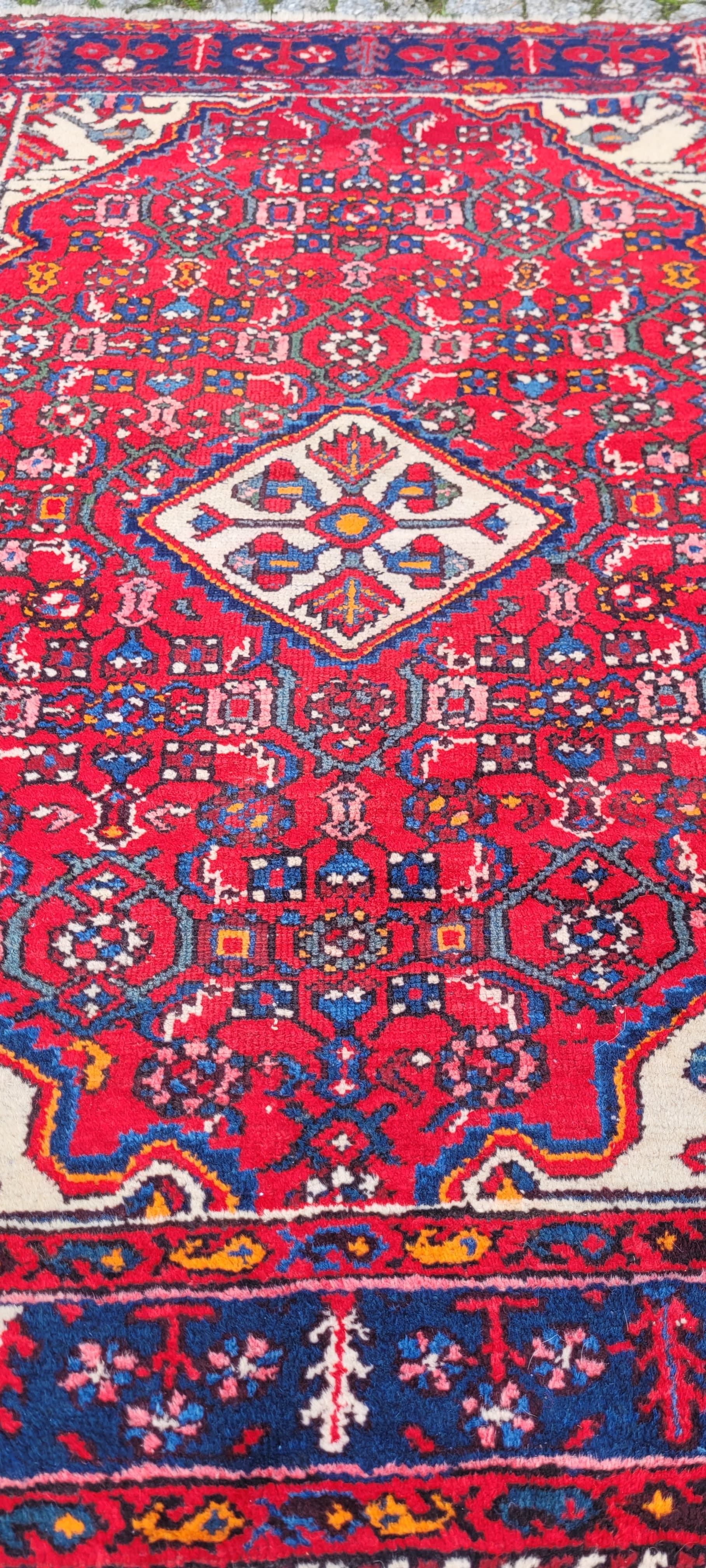 Dywan Hamadan 113x150 cm, czerwony, wełna, Iran, pierwsza połowa XX w. - 130727