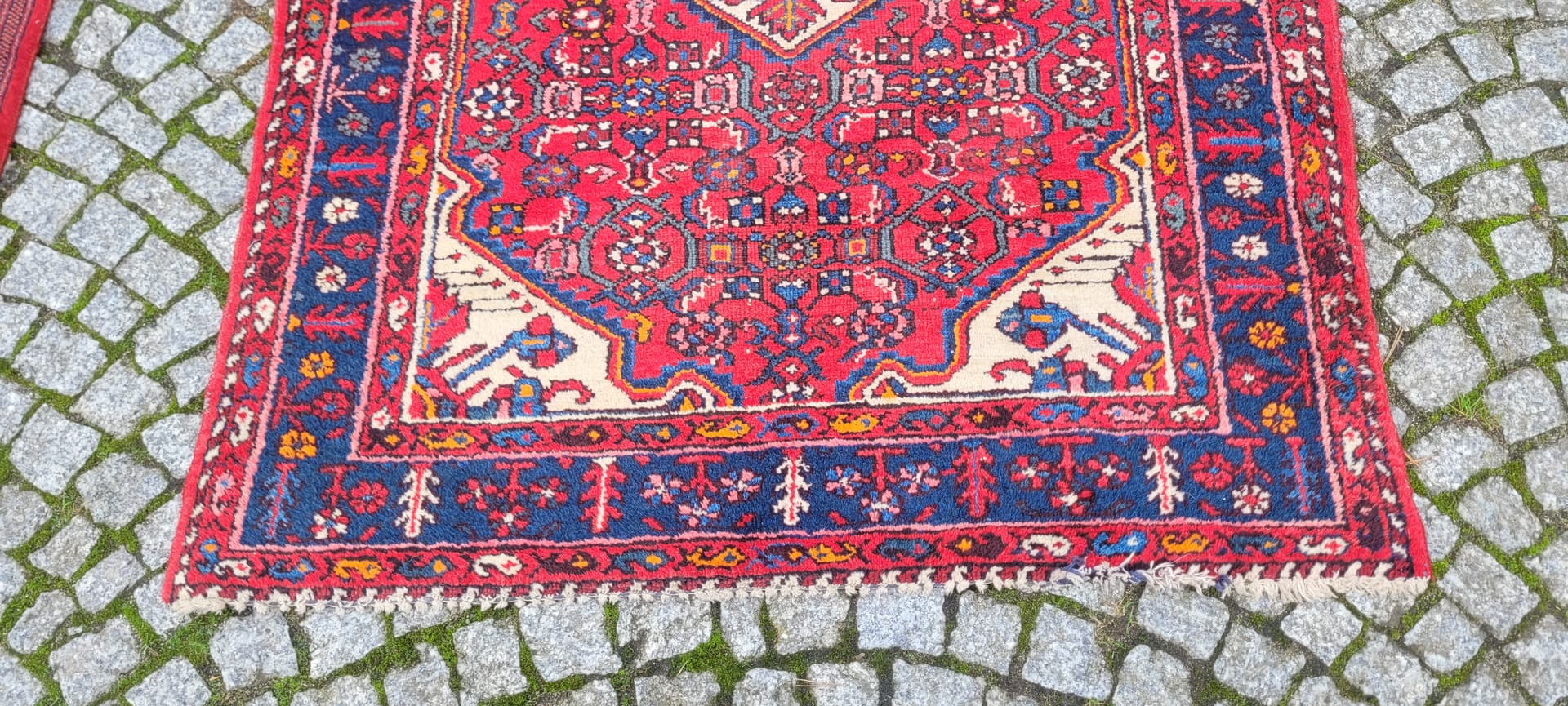 Dywan Hamadan 113x150 cm, czerwony, wełna, Iran, pierwsza połowa XX w. - 130737