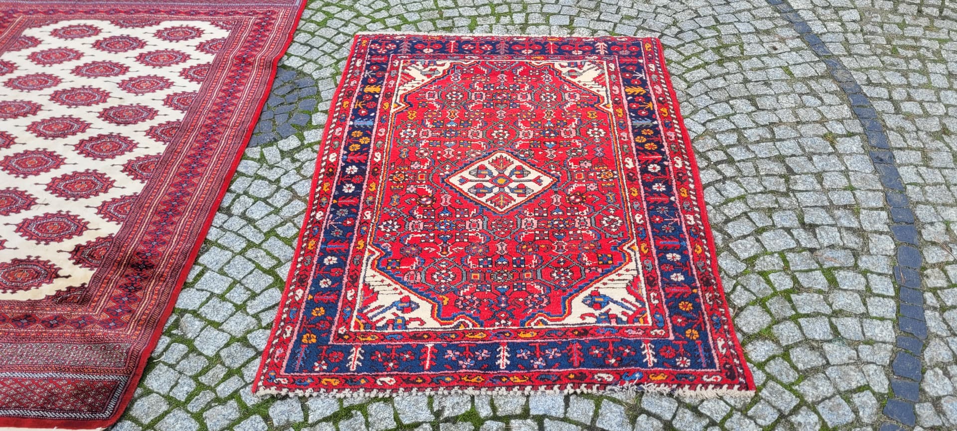 Dywan Hamadan 113x150 cm, czerwony, wełna, Iran, pierwsza połowa XX w. - 130733