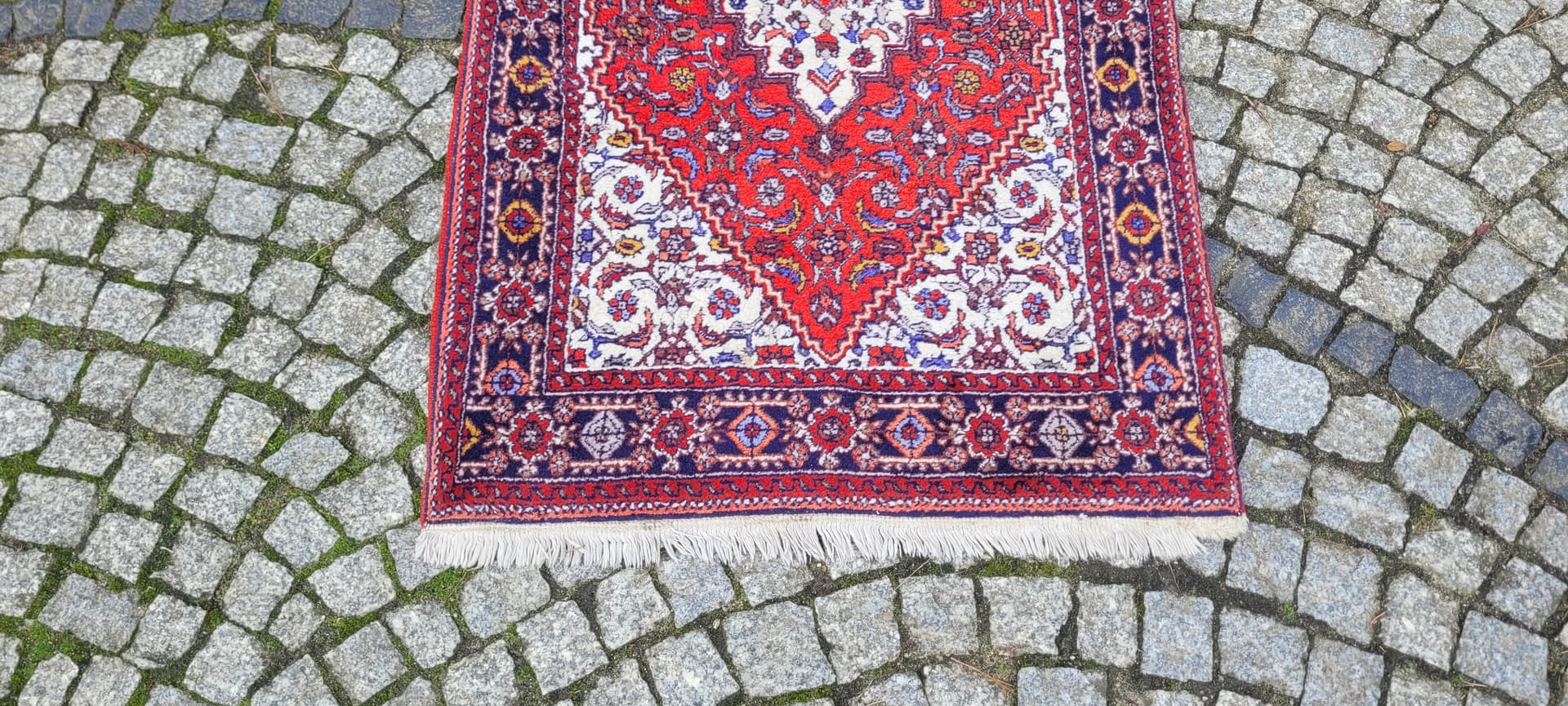 Dywan Bidjar 130x80cm, czerwony, wełna, Indie - 130771