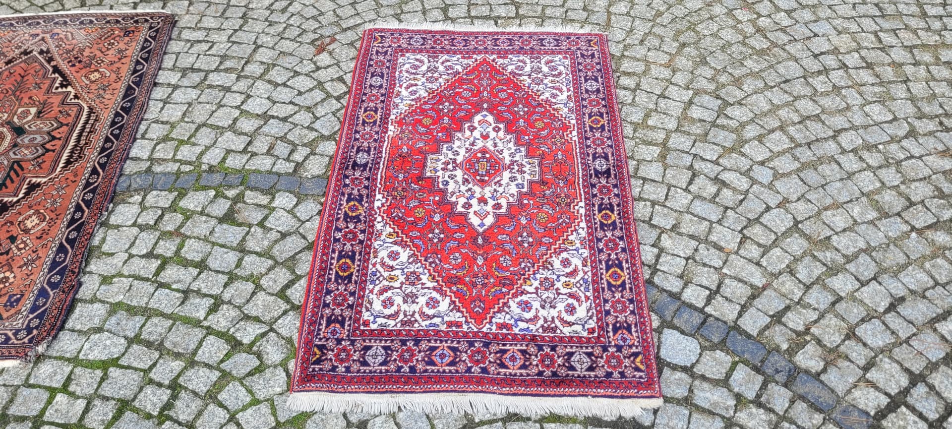 Dywan Bidjar 130x80cm, czerwony, wełna, Indie - 130772