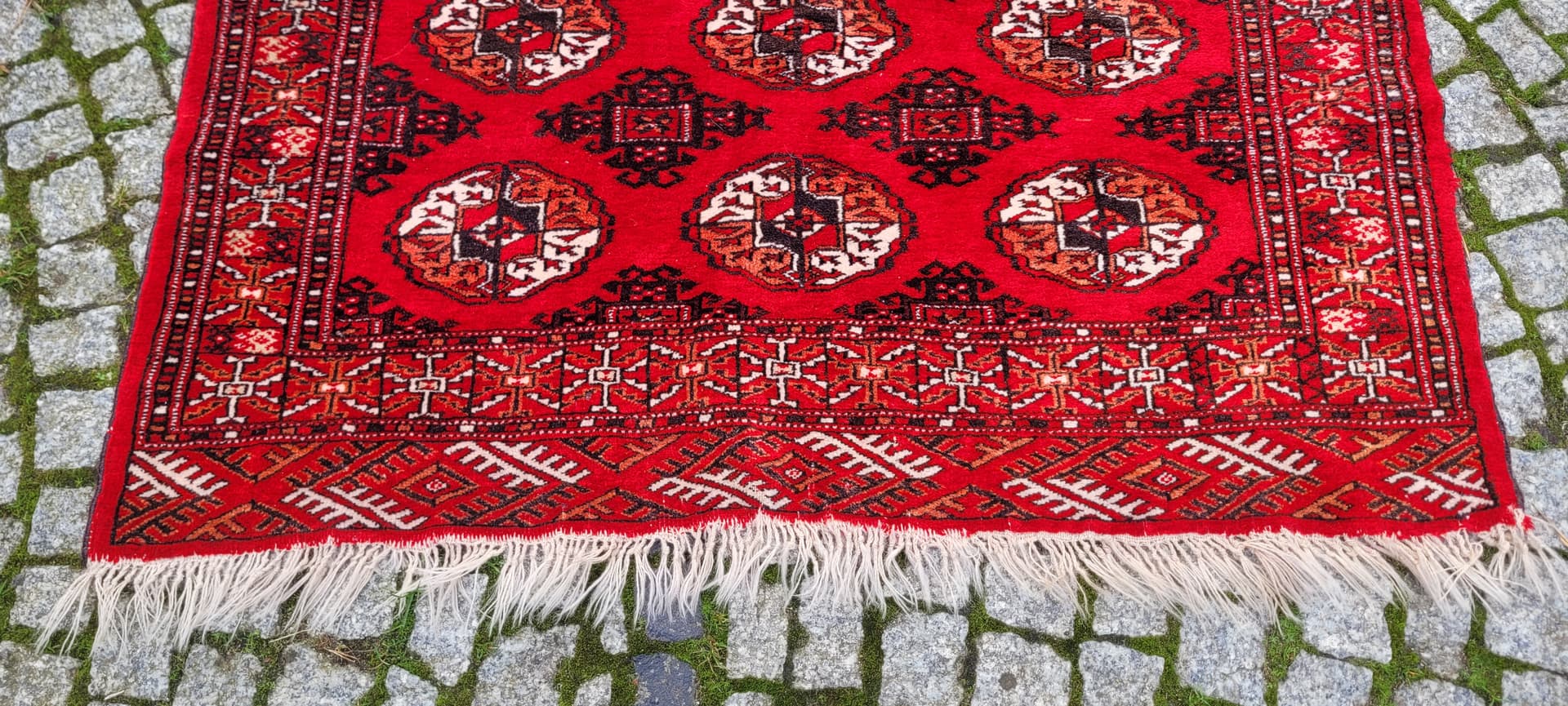 Dywan Tekke, czerwony, wełna, Turkmenistan, lata 90. - 130801