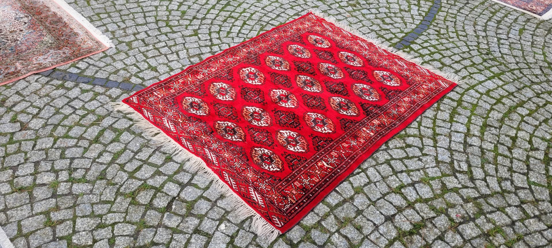 Dywan Tekke, czerwony, wełna, Turkmenistan, lata 90. - 130805