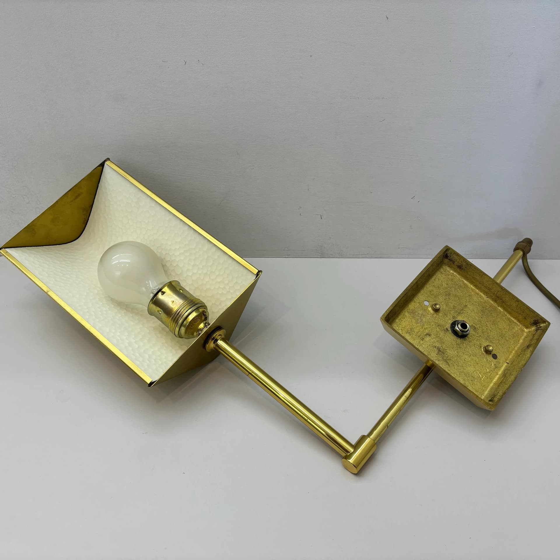 Kinkiet, mosiądz złoty, Niemcy, lata 70. - 8892