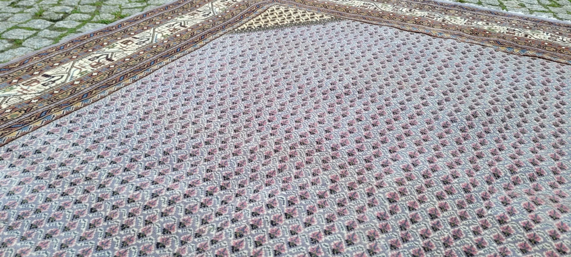 Dywan Indo Saroug Mir 205x255 cm, multikolor, wełna, Indie, lata 60. - 130855