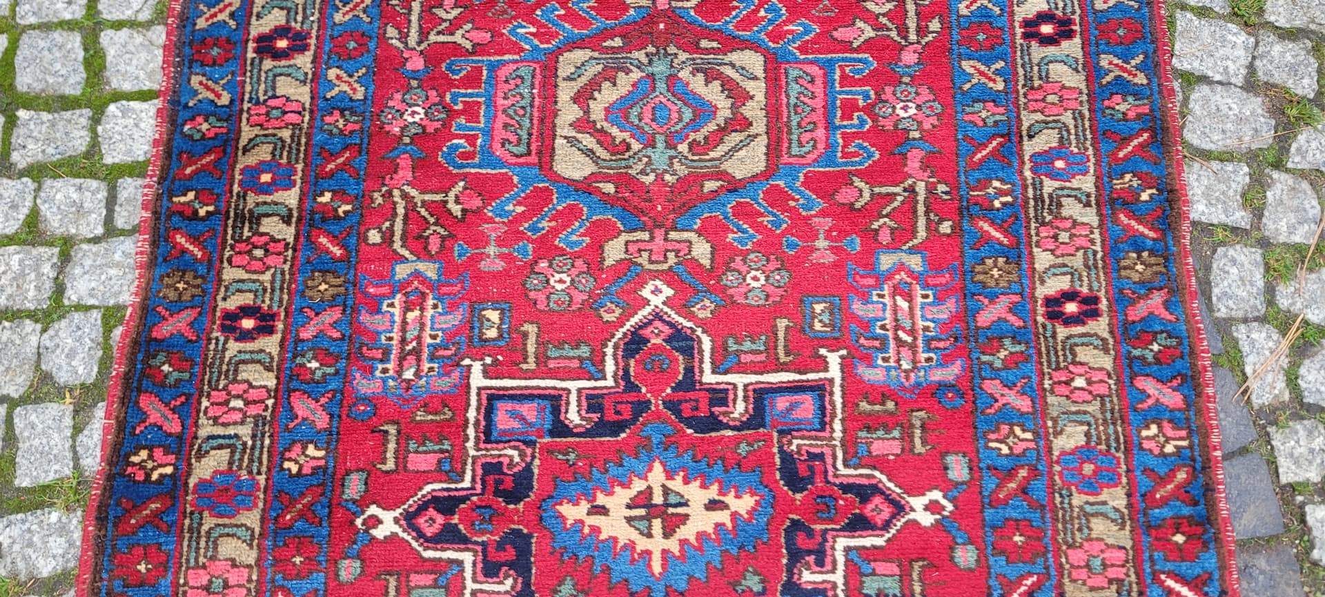 Dywan Heriz, czerwony, wełna, Persja - 130875