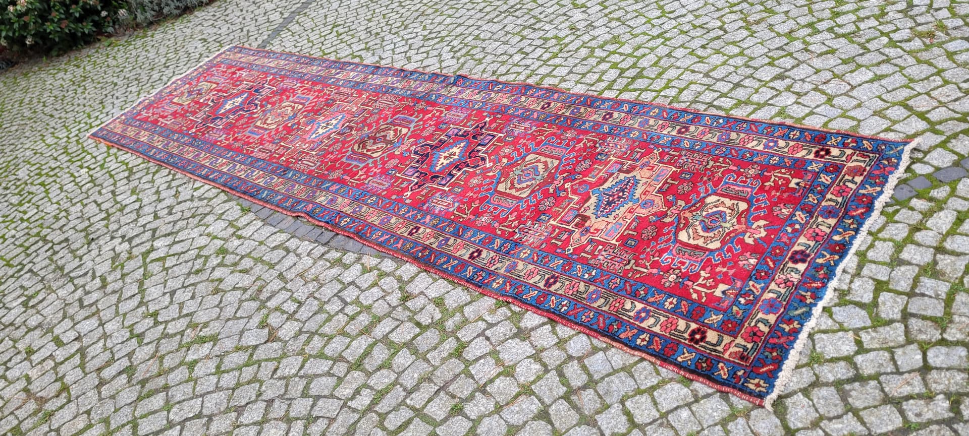 Dywan Heriz, czerwony, wełna, Persja - 130879