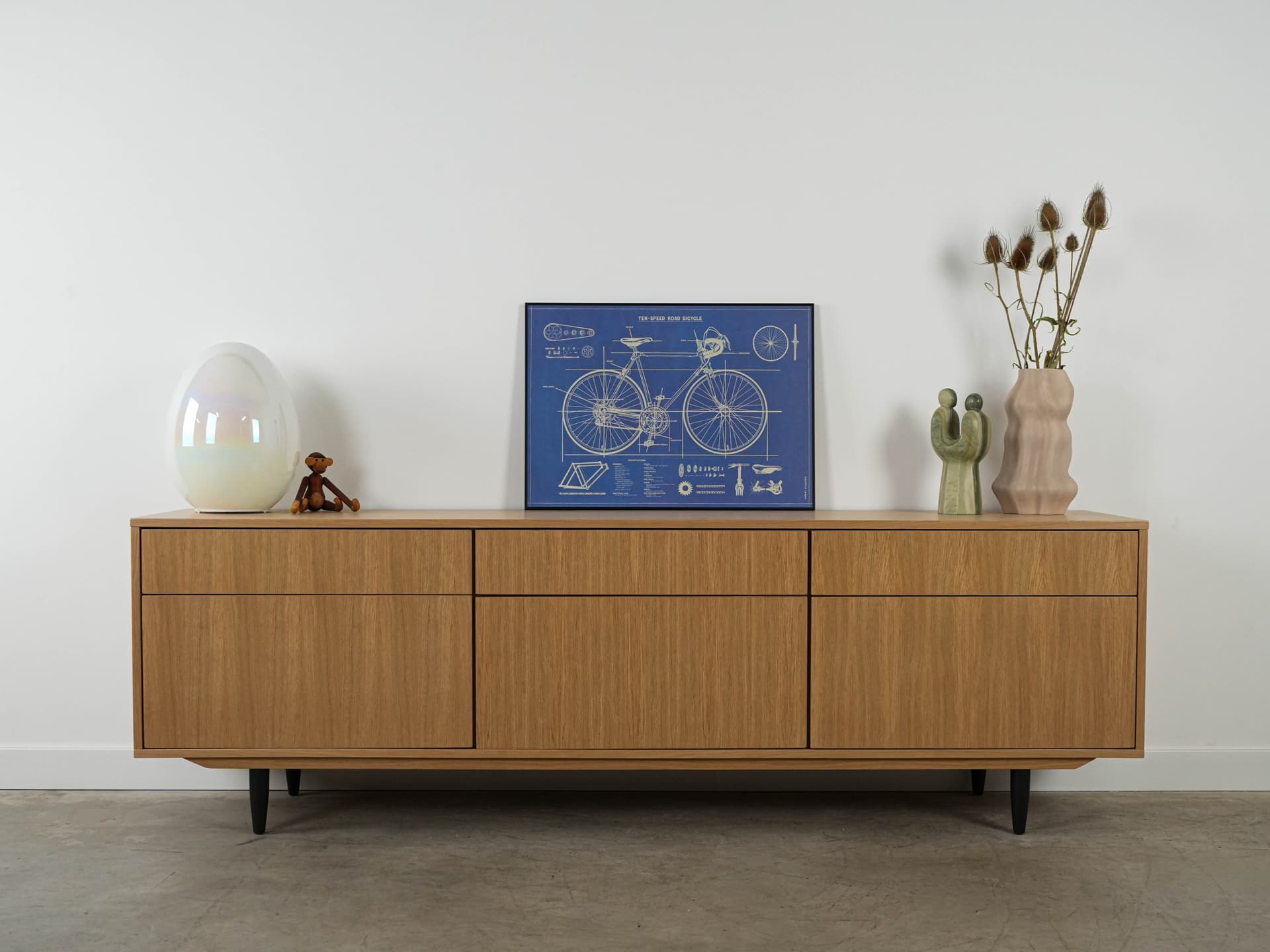 Lampa stołowa jajo, Włochy, lata 70. - 130980