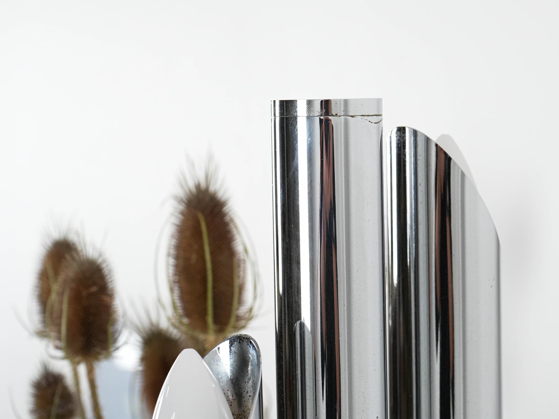 Floor Lamp Space Age, chrome silver metal, Italy, 1970s. - 131074