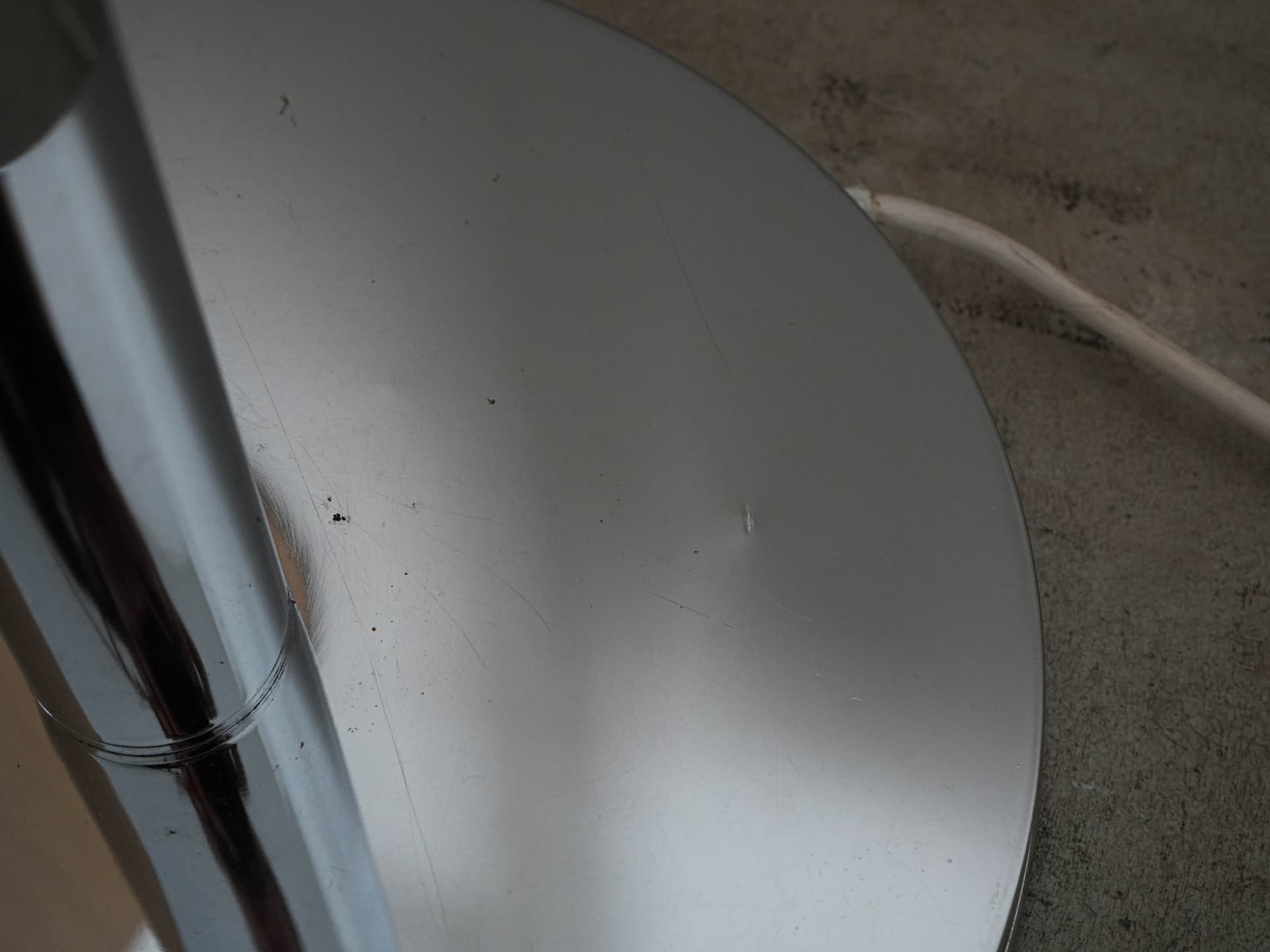 Floor Lamp Space Age, chrome silver metal, Italy, 1970s. - 131070