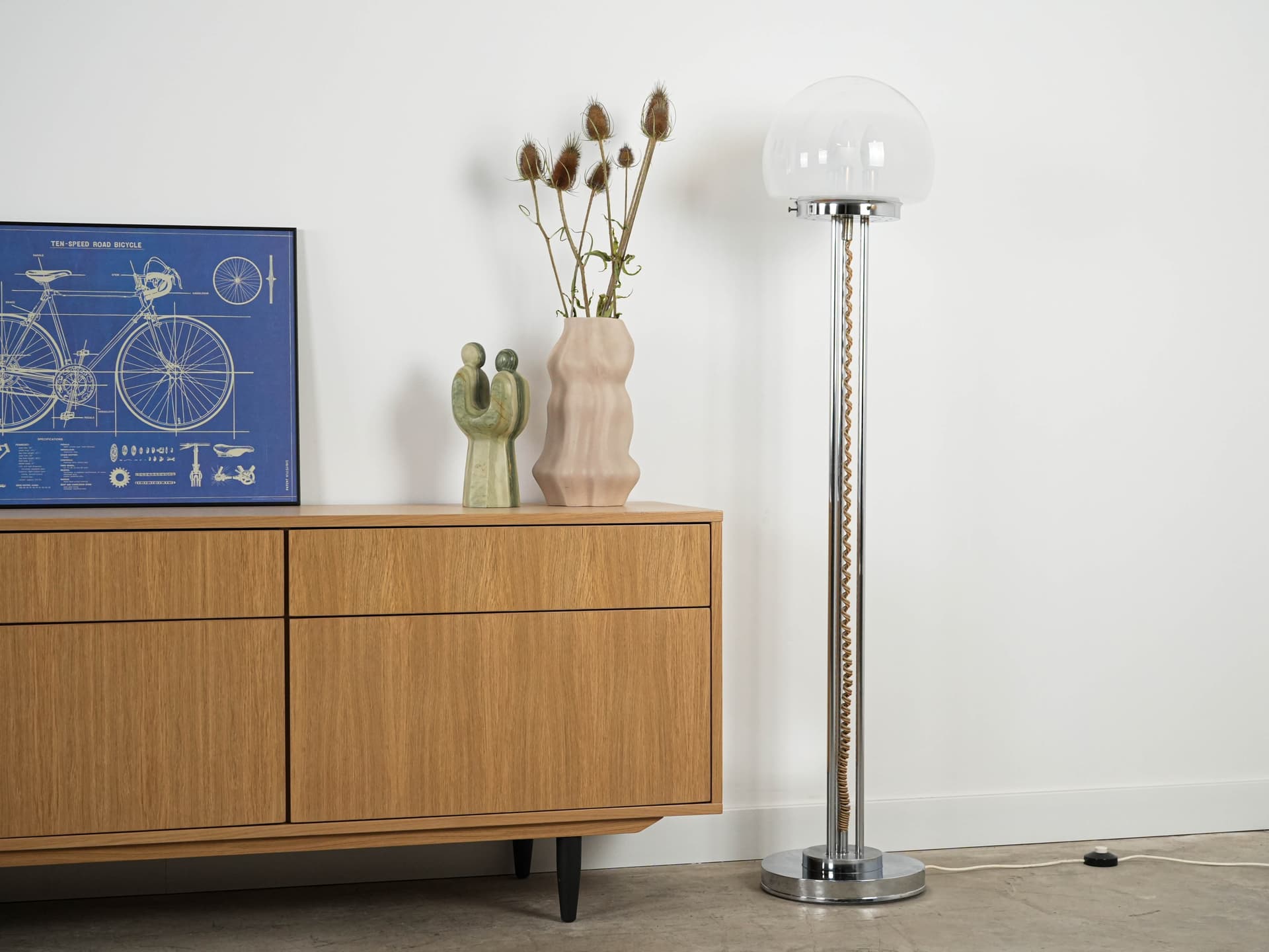 Lampa podłogowa, Włochy, lata 70. - 131095