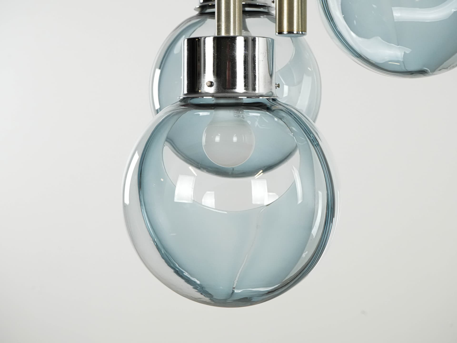 Żyrandol Space Age, szkło Murano niebieski, Włochy, lata 70. - 131124