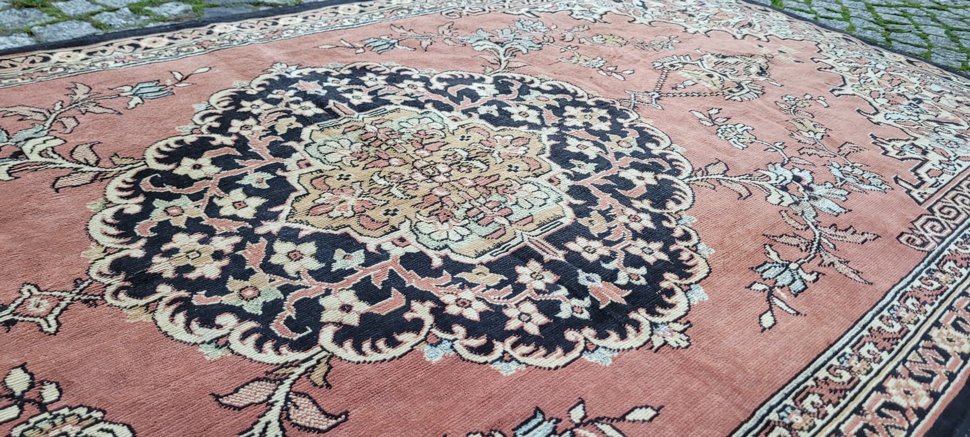 Gobelín Art déco, beżowy, 180x92cm, lata 20. - 131272