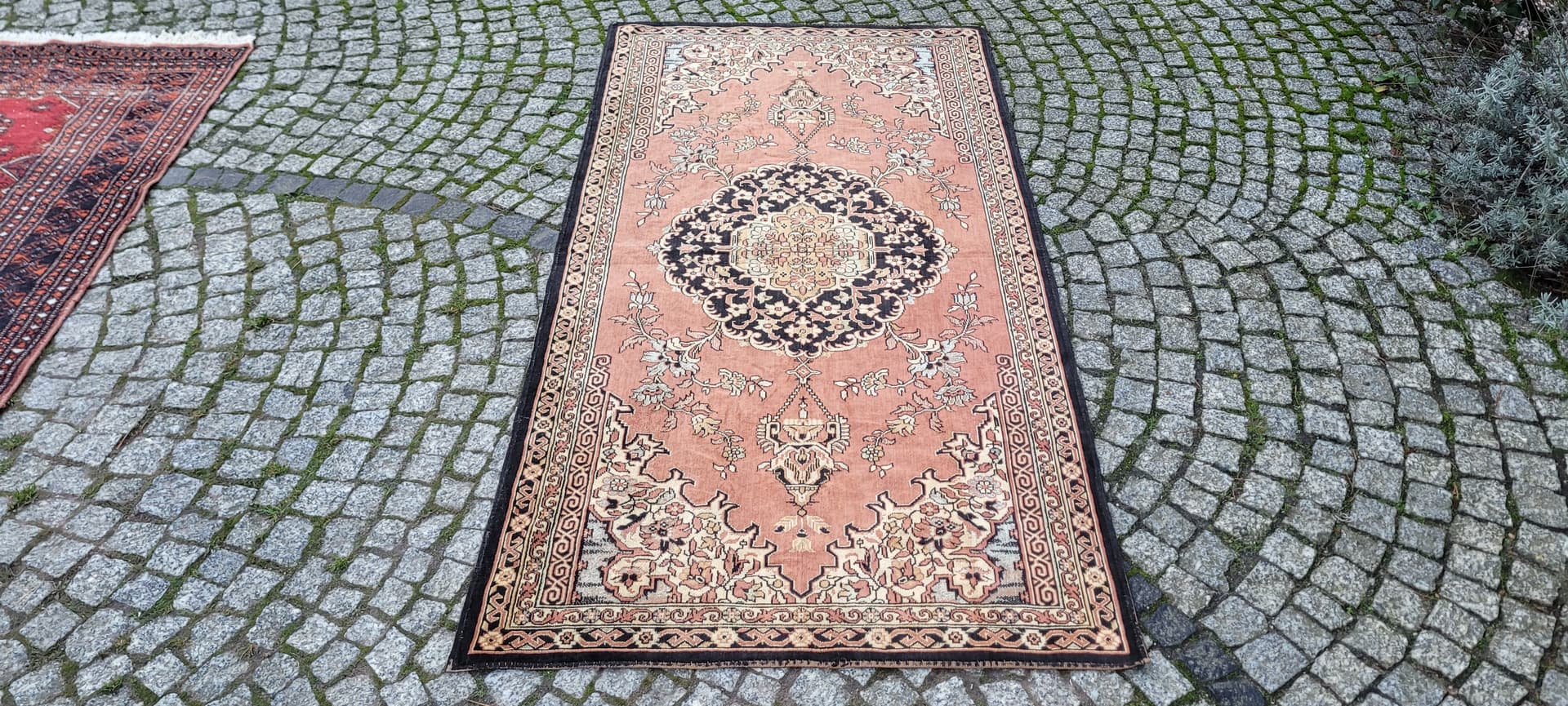 Gobelín Art déco, beżowy, 180x92cm, lata 20. - 131264