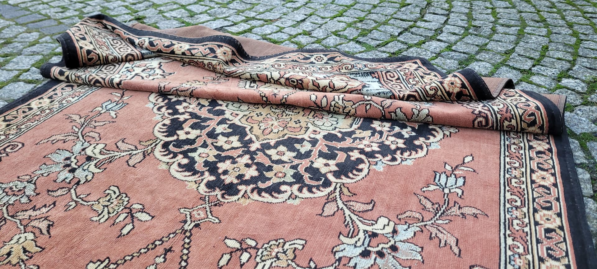 Gobelín Art déco, beżowy, 180x92cm, lata 20. - 131274