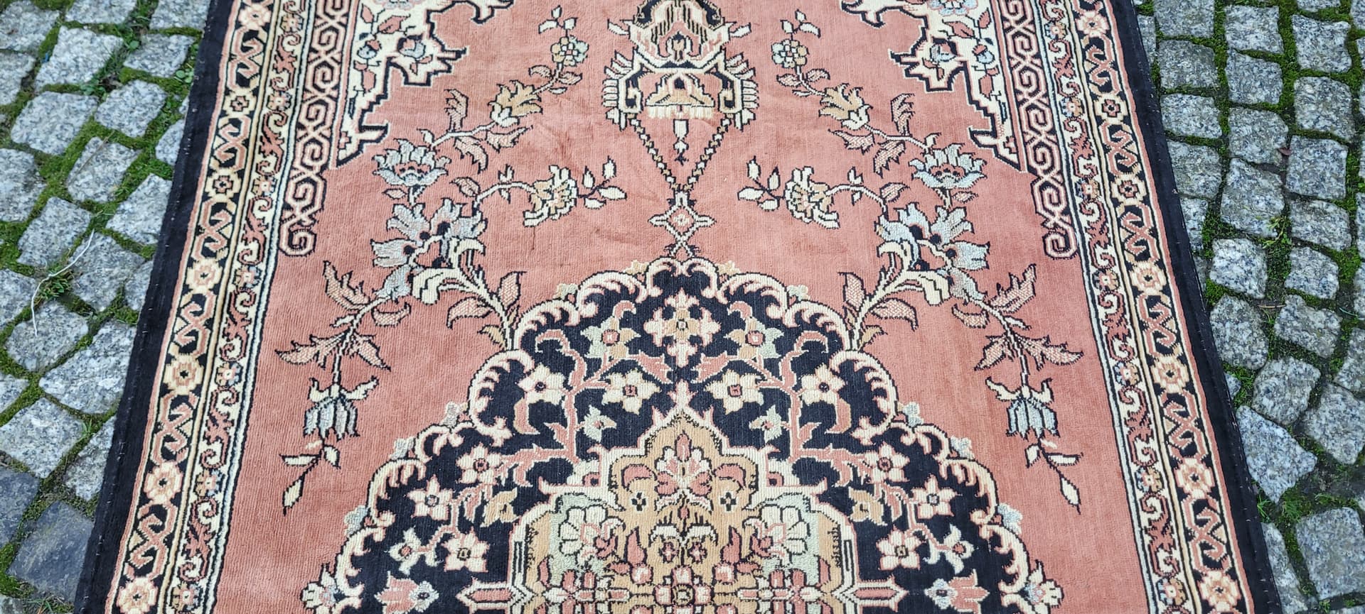 Gobelín Art déco, beżowy, 180x92cm, lata 20. - 131271