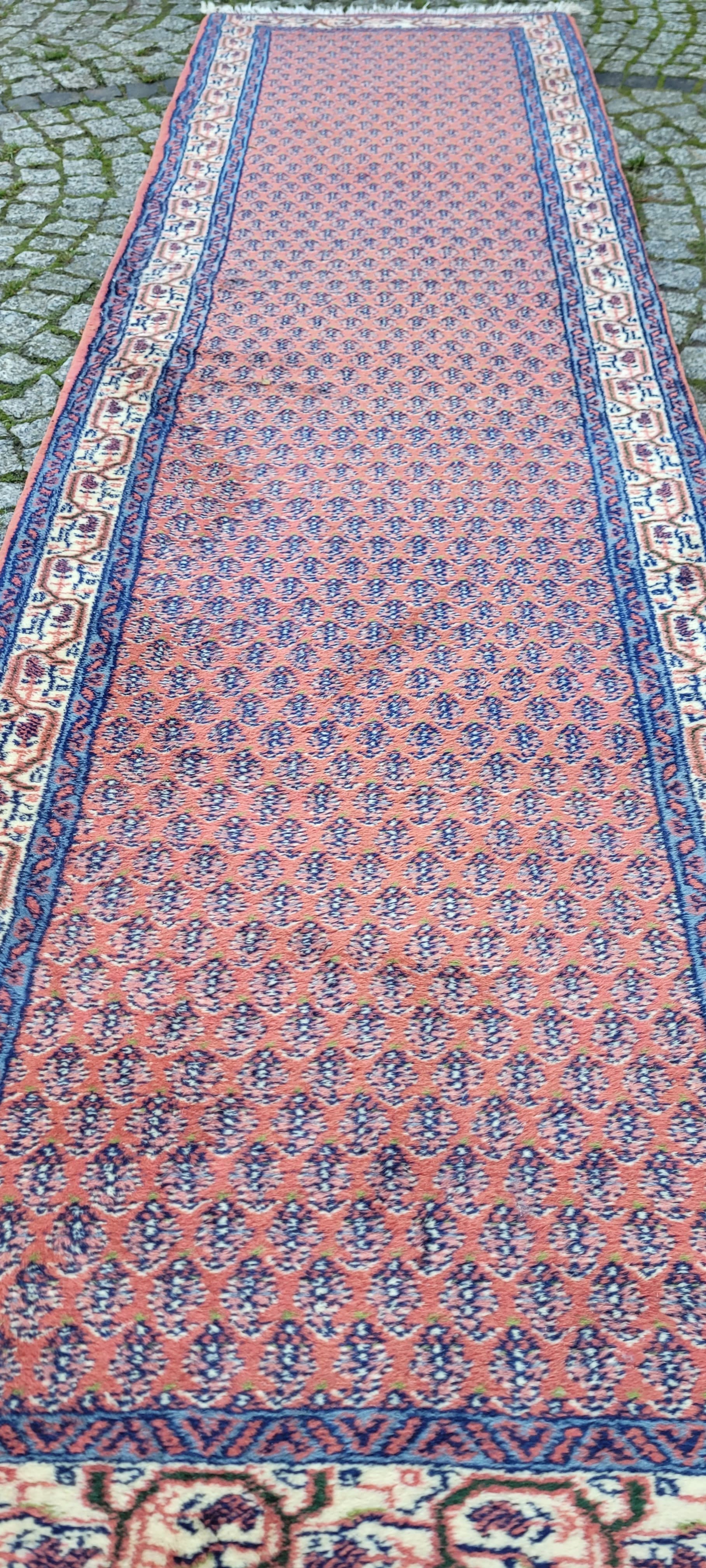 ORIENTALNY INDO SAROUG MIR PERSKI DYWAN RĘCZNIE TKANY 75/285CM - 131344