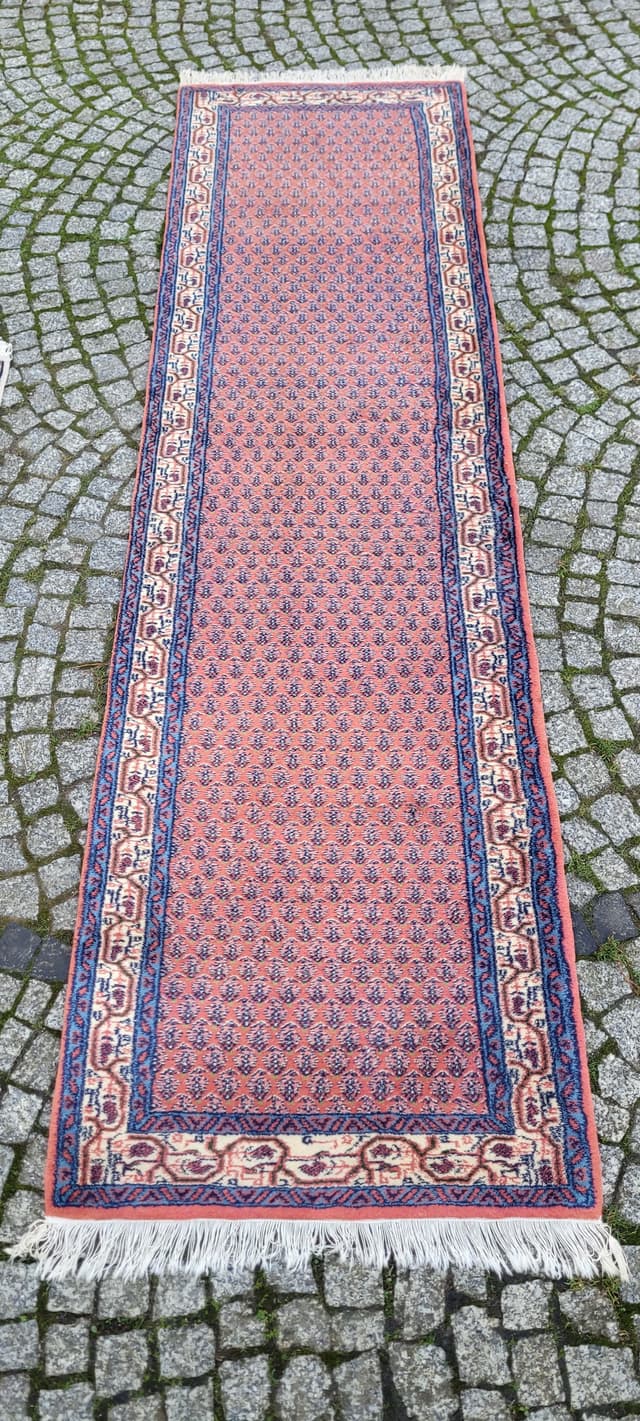 ORIENTALNY INDO SAROUG MIR PERSKI DYWAN RĘCZNIE TKANY 75/285CM - WYMIARY