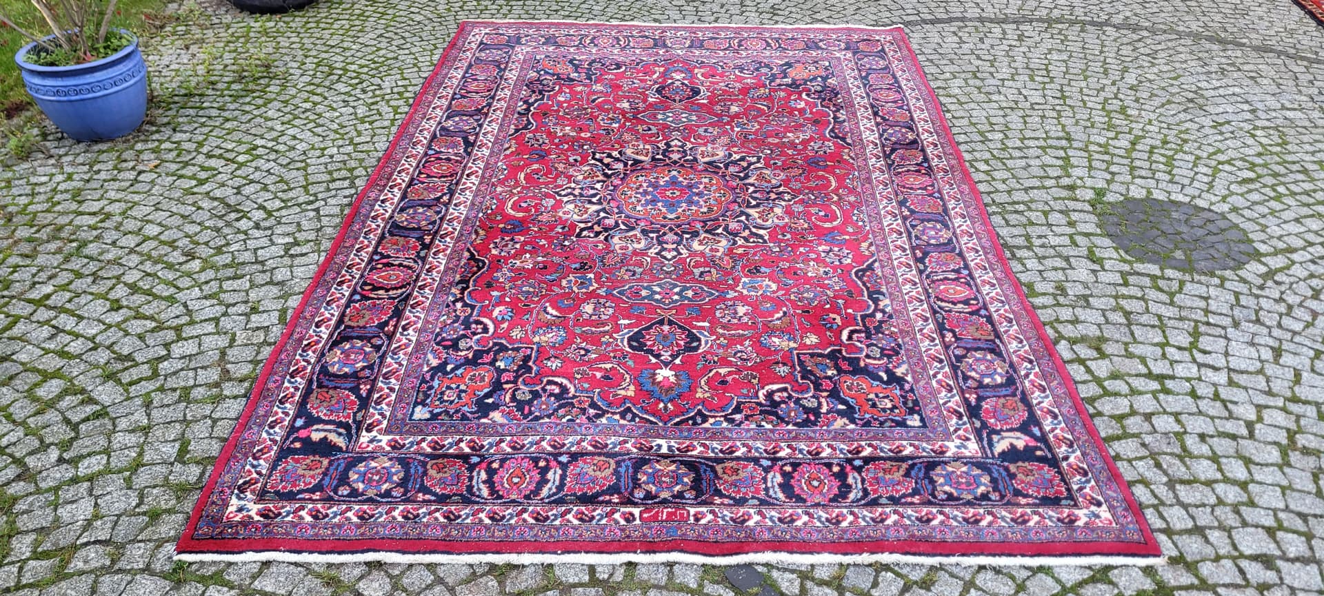 Dywan Meshed, 210x325 cm, multikolor, wełna, Iran, pocz. XX w. - 131401