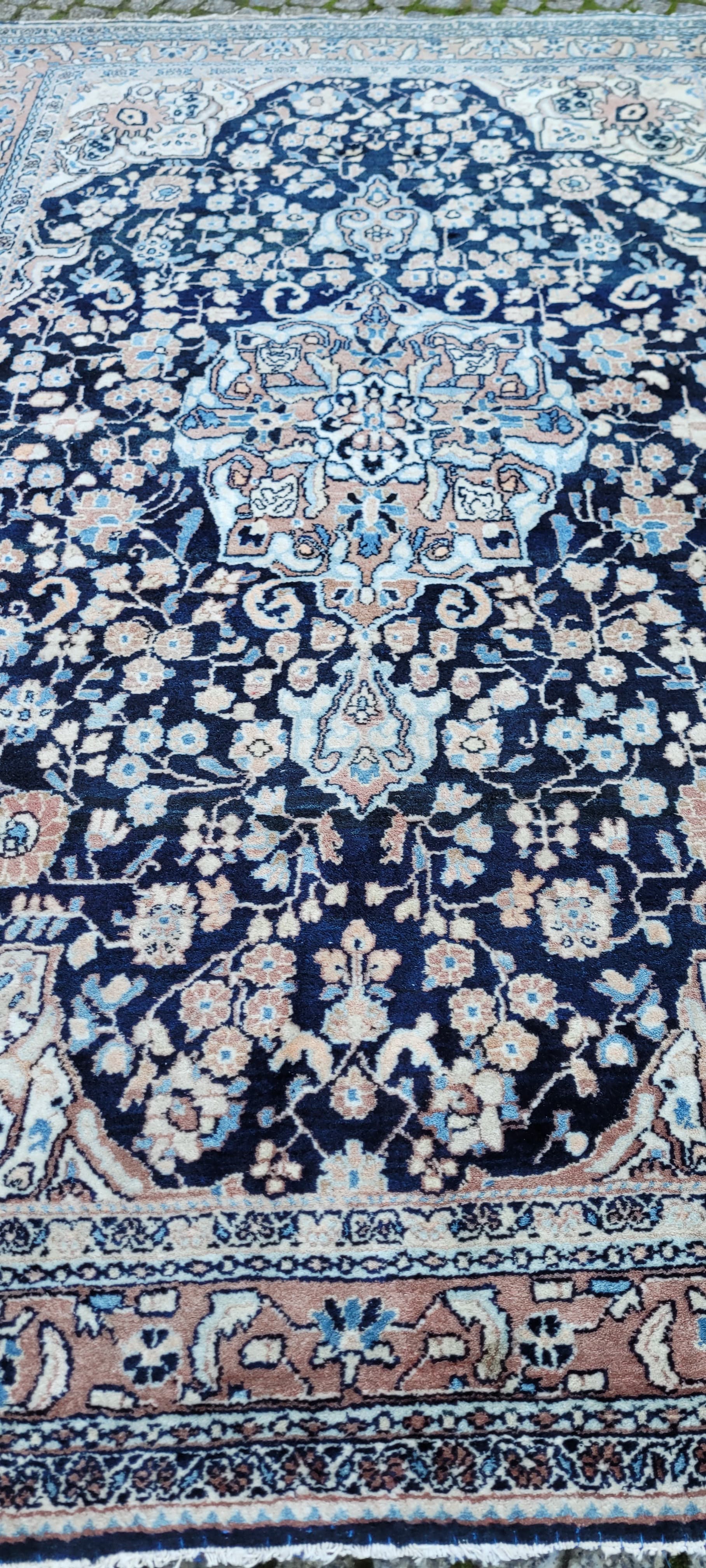 Dywan Faraghan, granatowy, wełna, Iran, początek XX w. - 131404