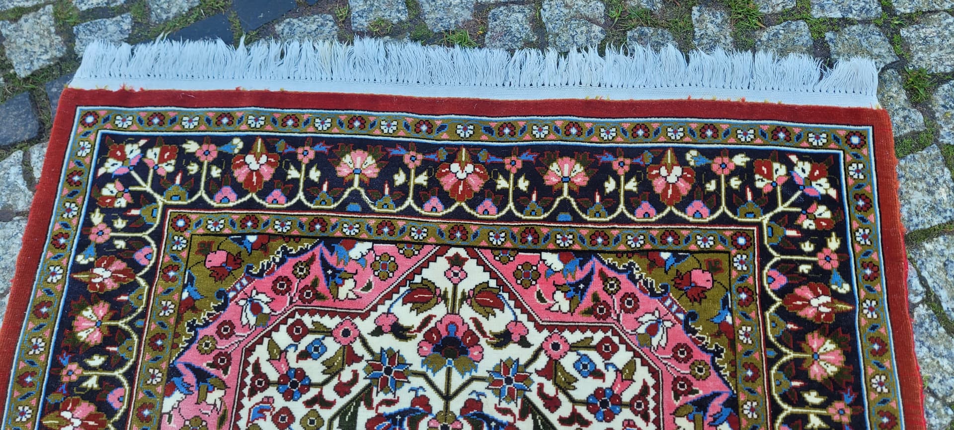 Dywan Ghom, 120x85 cm, multikolor, jedwab wełna, Iran - 131589