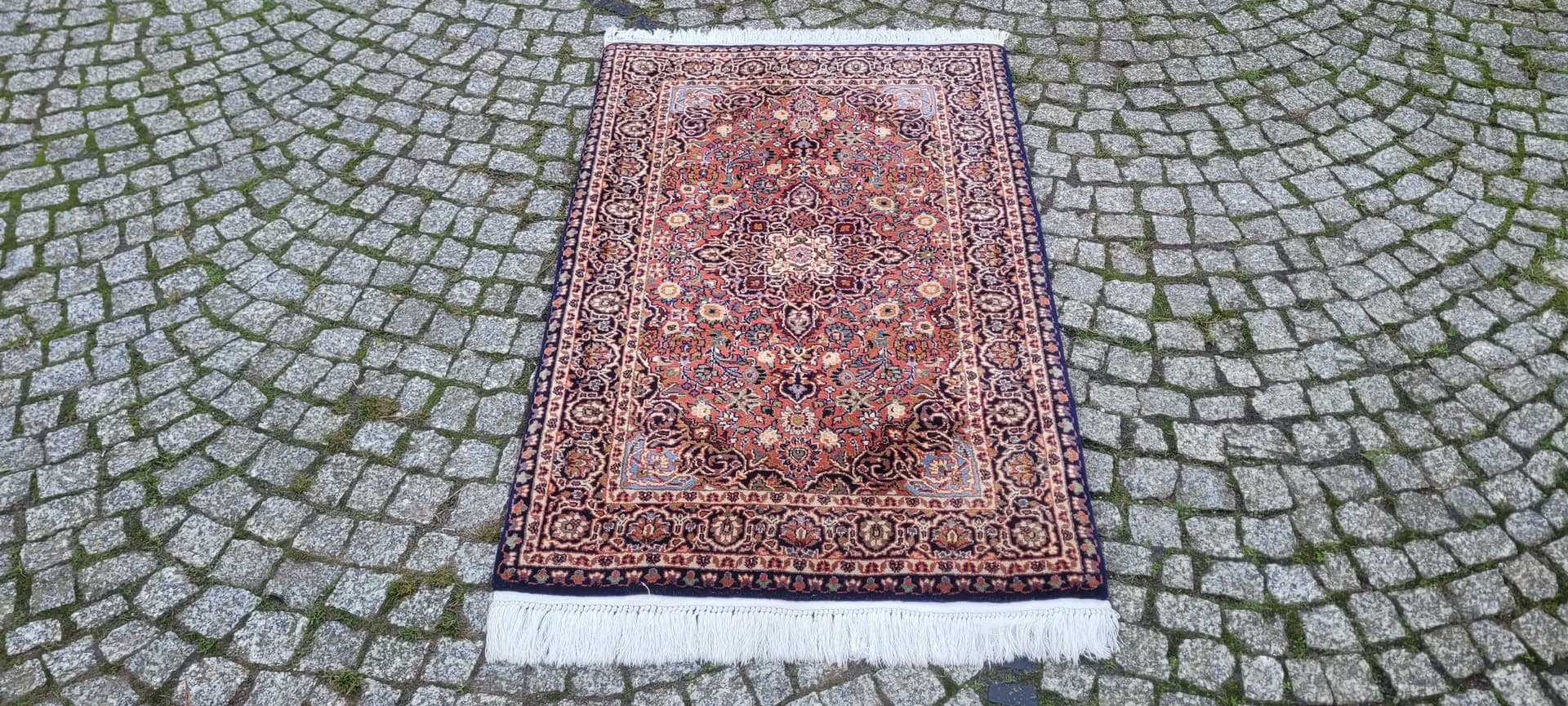 Dywan Indo Keshan, 82x142 cm, czerwony, wełna, Indie - 131595