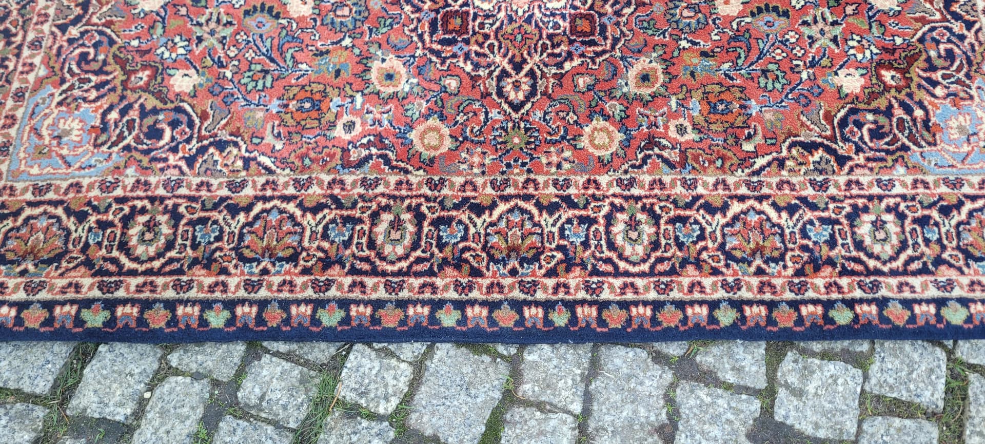 Dywan Indo Keshan, 82x142 cm, czerwony, wełna, Indie - 131607