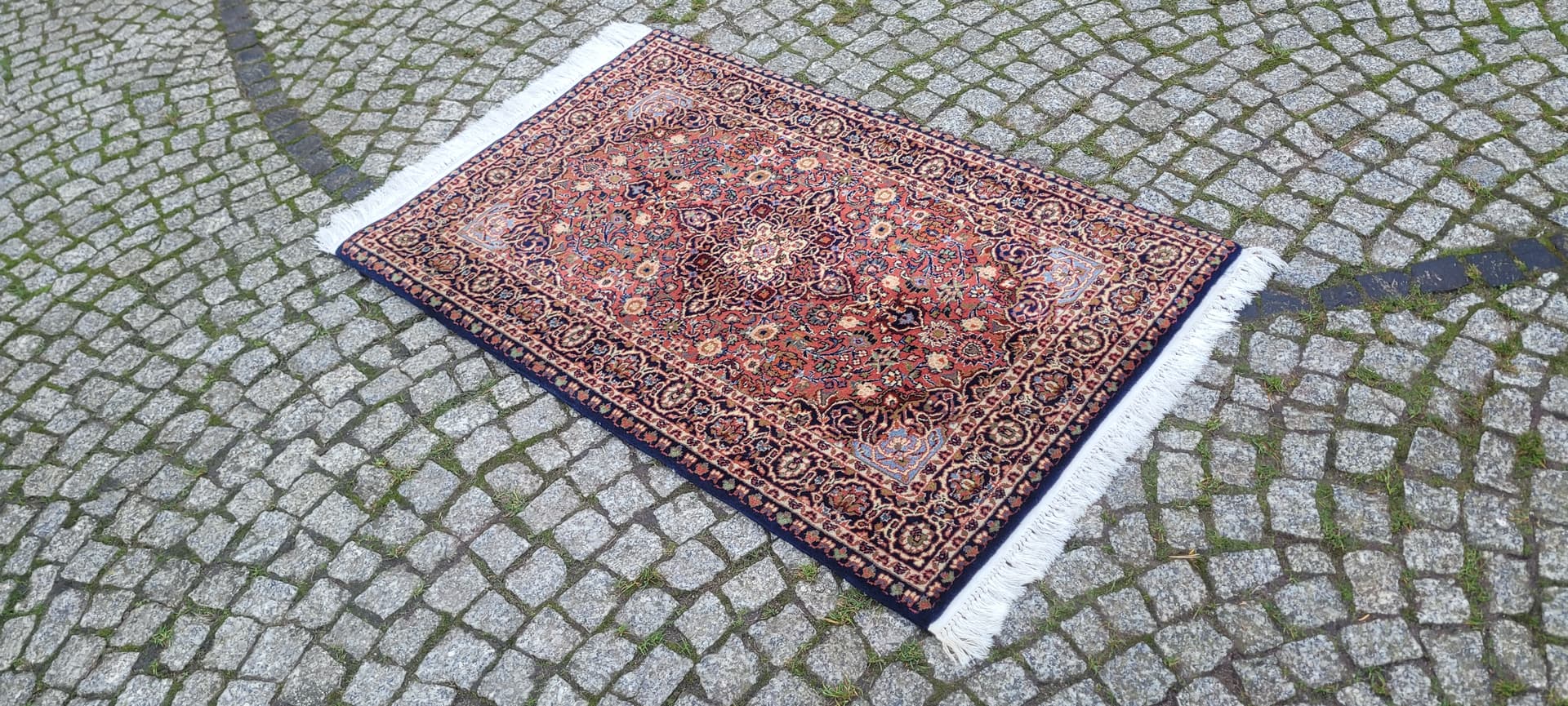 Dywan Indo Keshan, 82x142 cm, czerwony, wełna, Indie - 131597