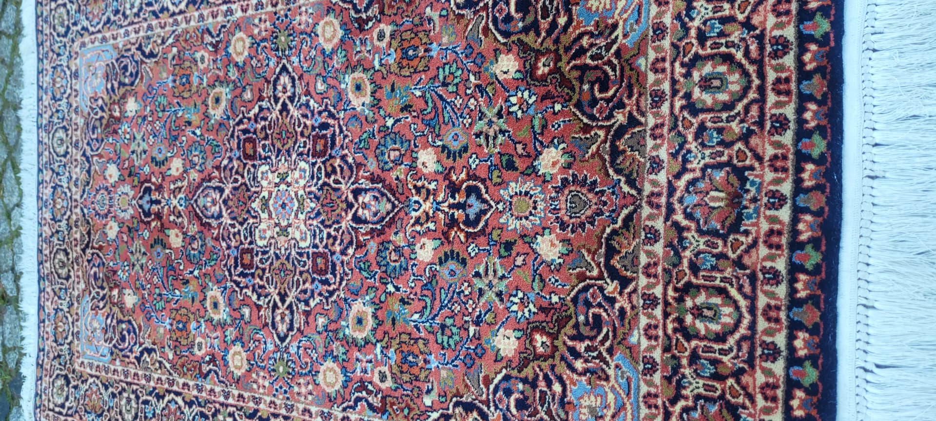 Dywan Indo Keshan, 82x142 cm, czerwony, wełna, Indie - 131601