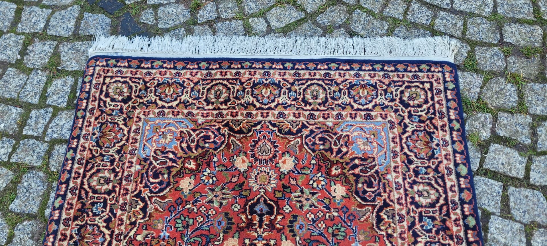 Dywan Indo Keshan, 82x142 cm, czerwony, wełna, Indie - 131604