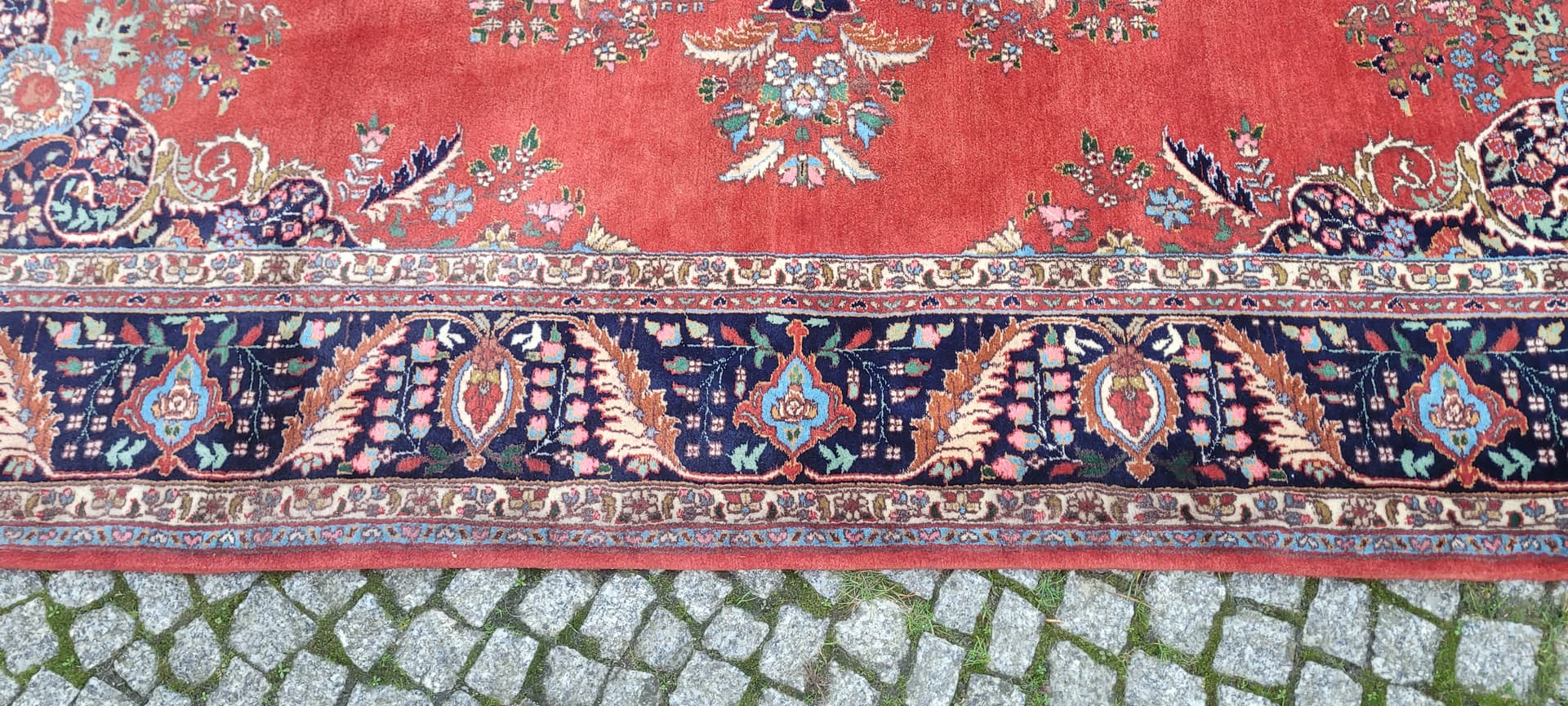 Rug Kashmar, red, wool, India, early 20th c. - 131655