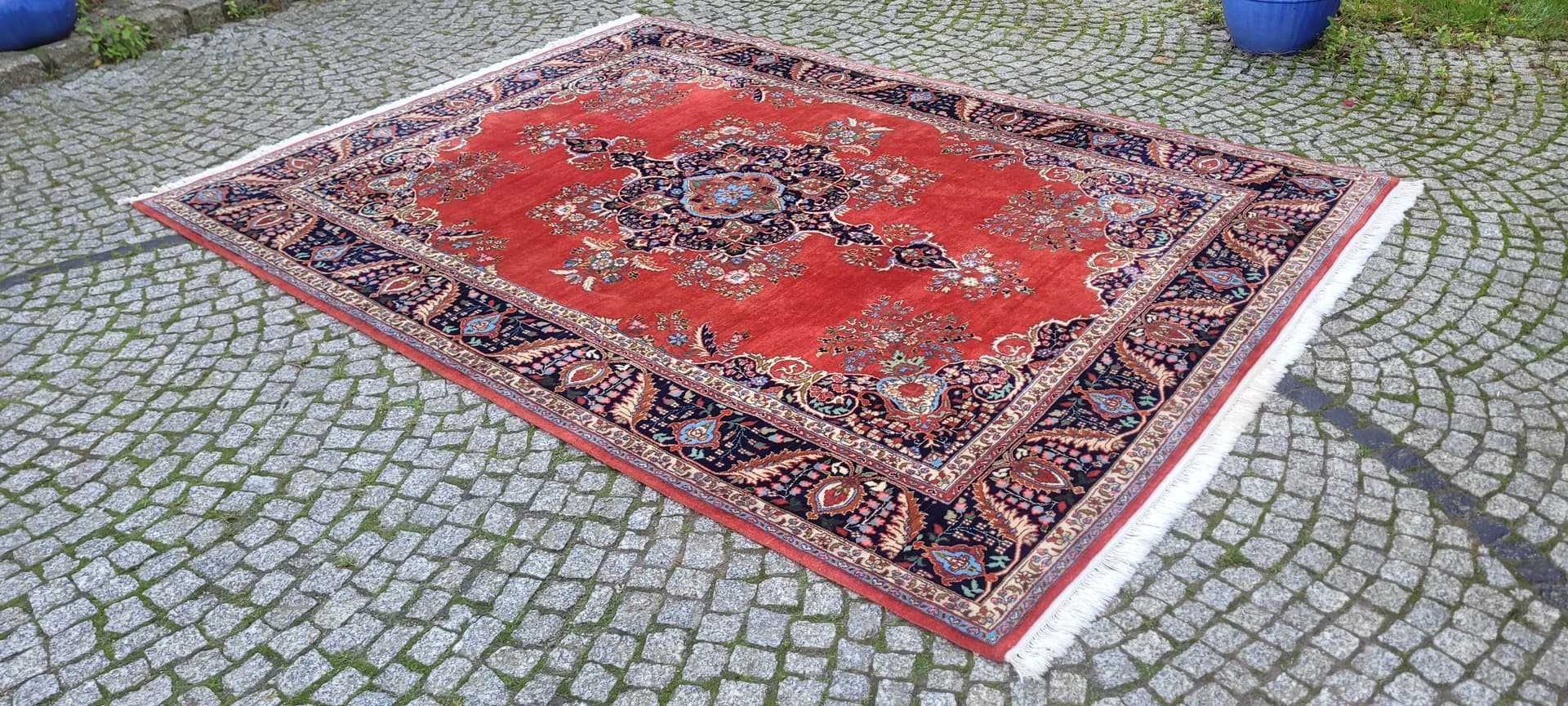 Rug Kashmar, red, wool, India, early 20th c. - 131648