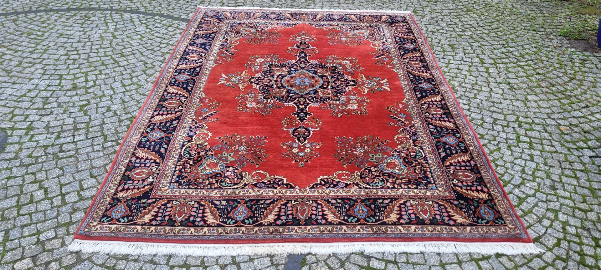 Rug Kashmar, red, wool, India, early 20th c. - 131643