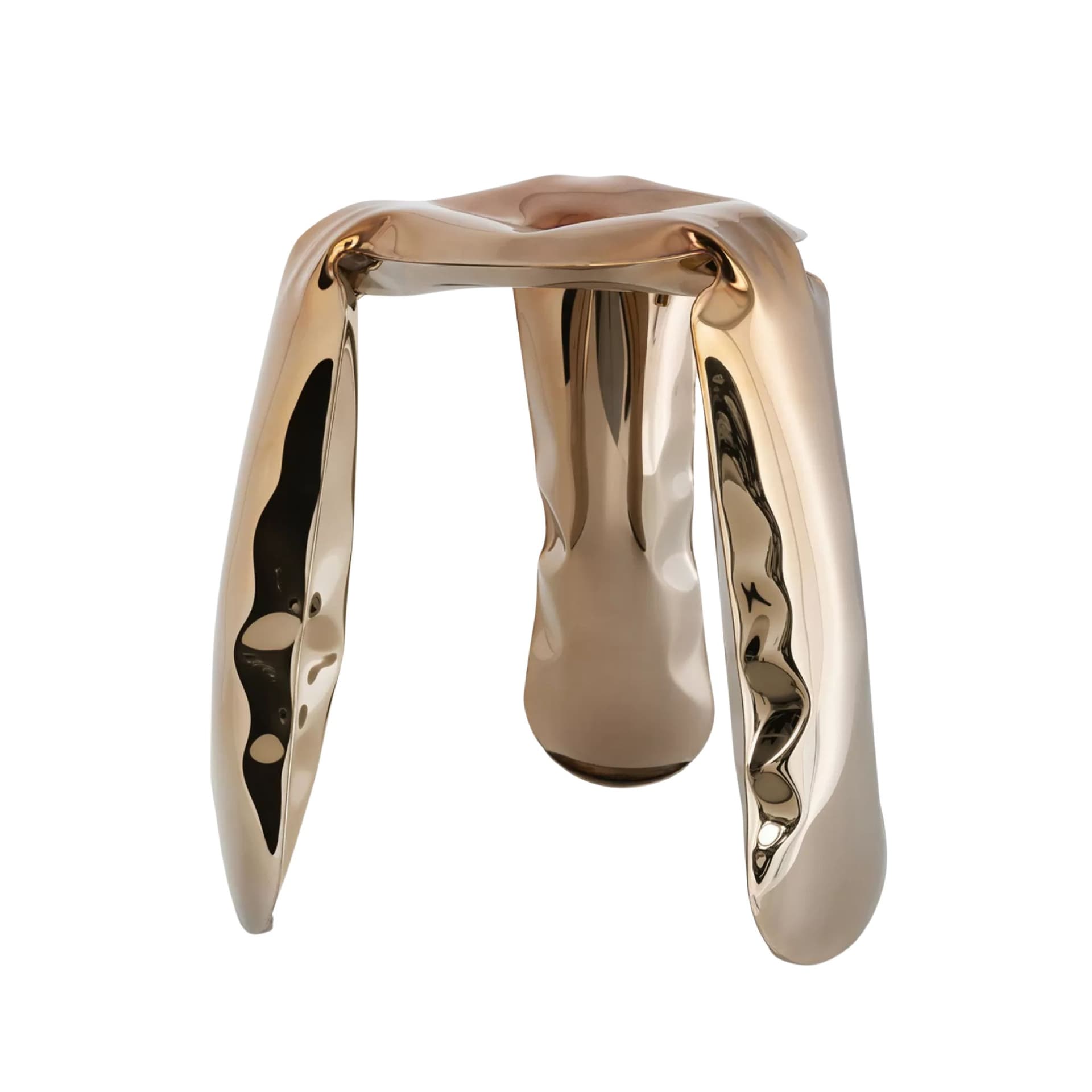 Stołek PLOPP złoty, 50 cm, Zieta Studio